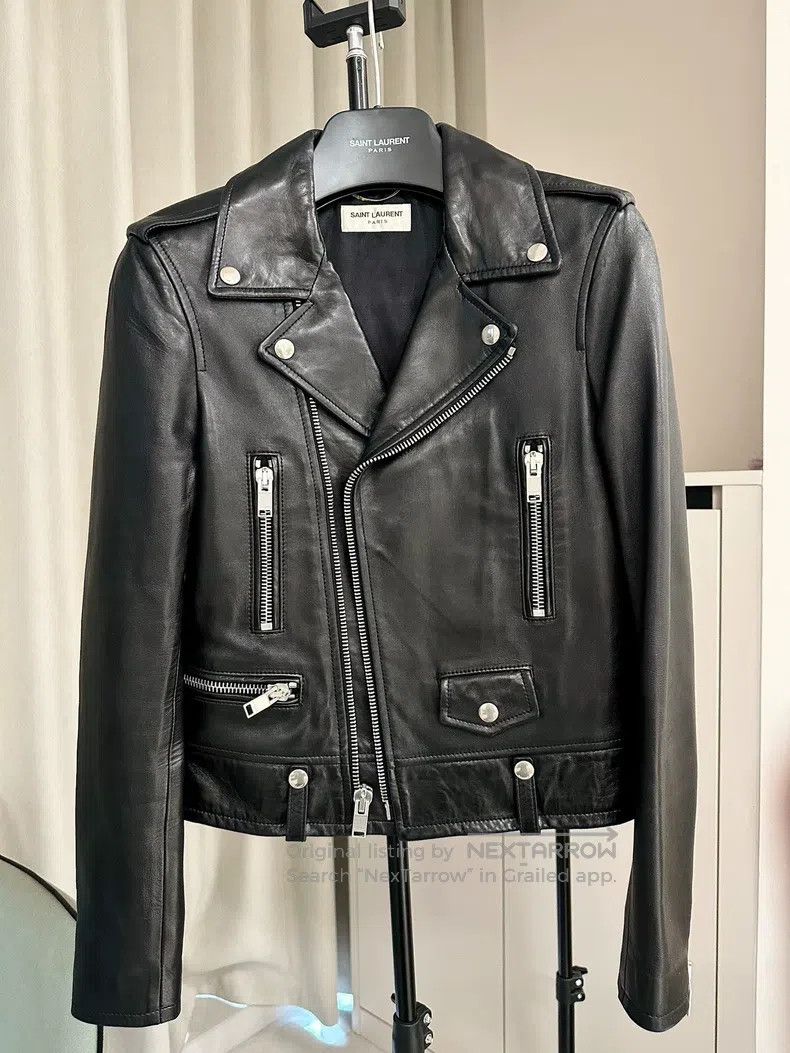 Saint Laurent Paris Saint Laurent Paris Motorcycle Zip Leather Jacket Size XS / US 0-2 / IT 36-38 - 1 Thumbnail