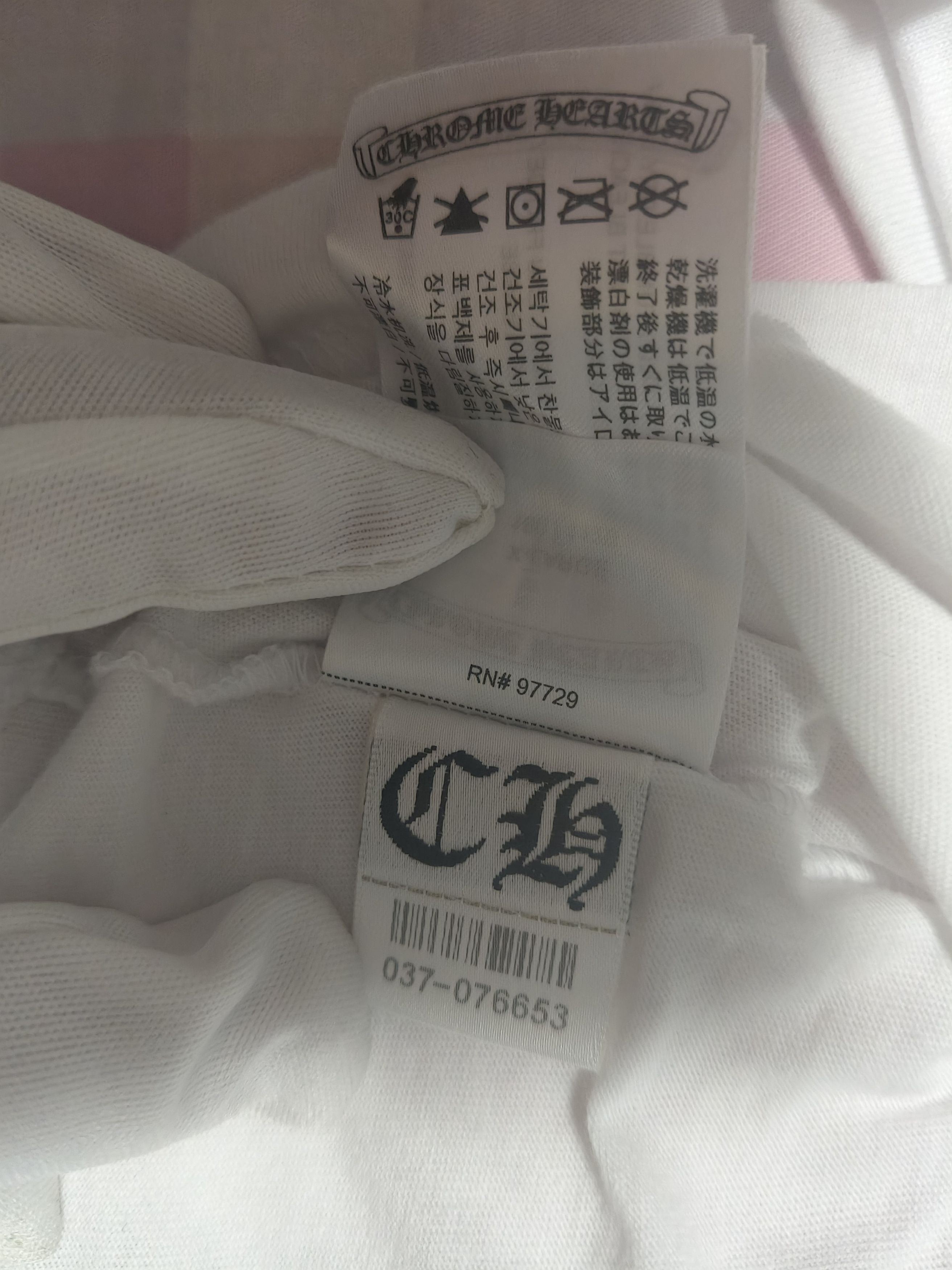 Chrome Hearts Chrome Hearts Paris Exclusive Long-Sleeve T-Shirt 'White' Size US XL / EU 56 / 4 - 6 Thumbnail