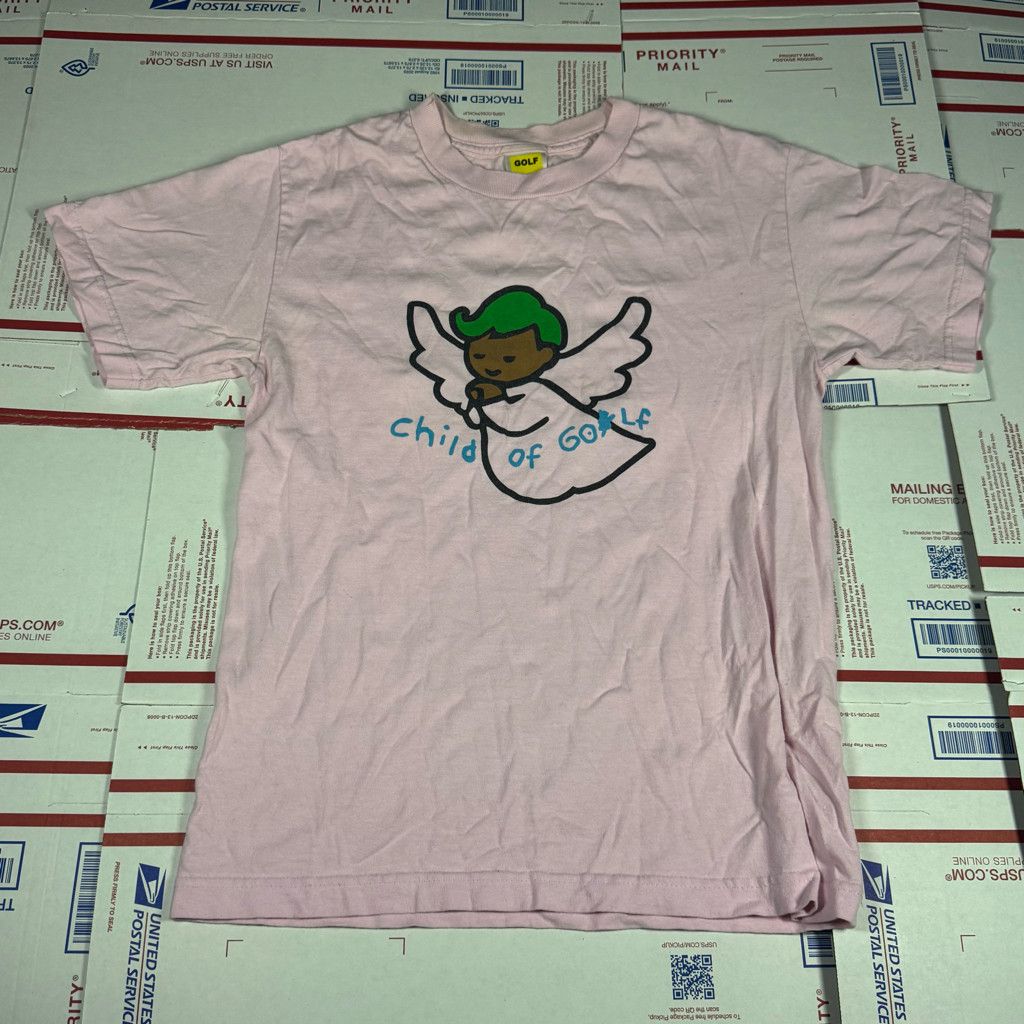 Golf Wang Tyler the Creator Child of GOLF pink Angel Tee Size Small Size US S / EU 44-46 / 1 - 1 Thumbnail