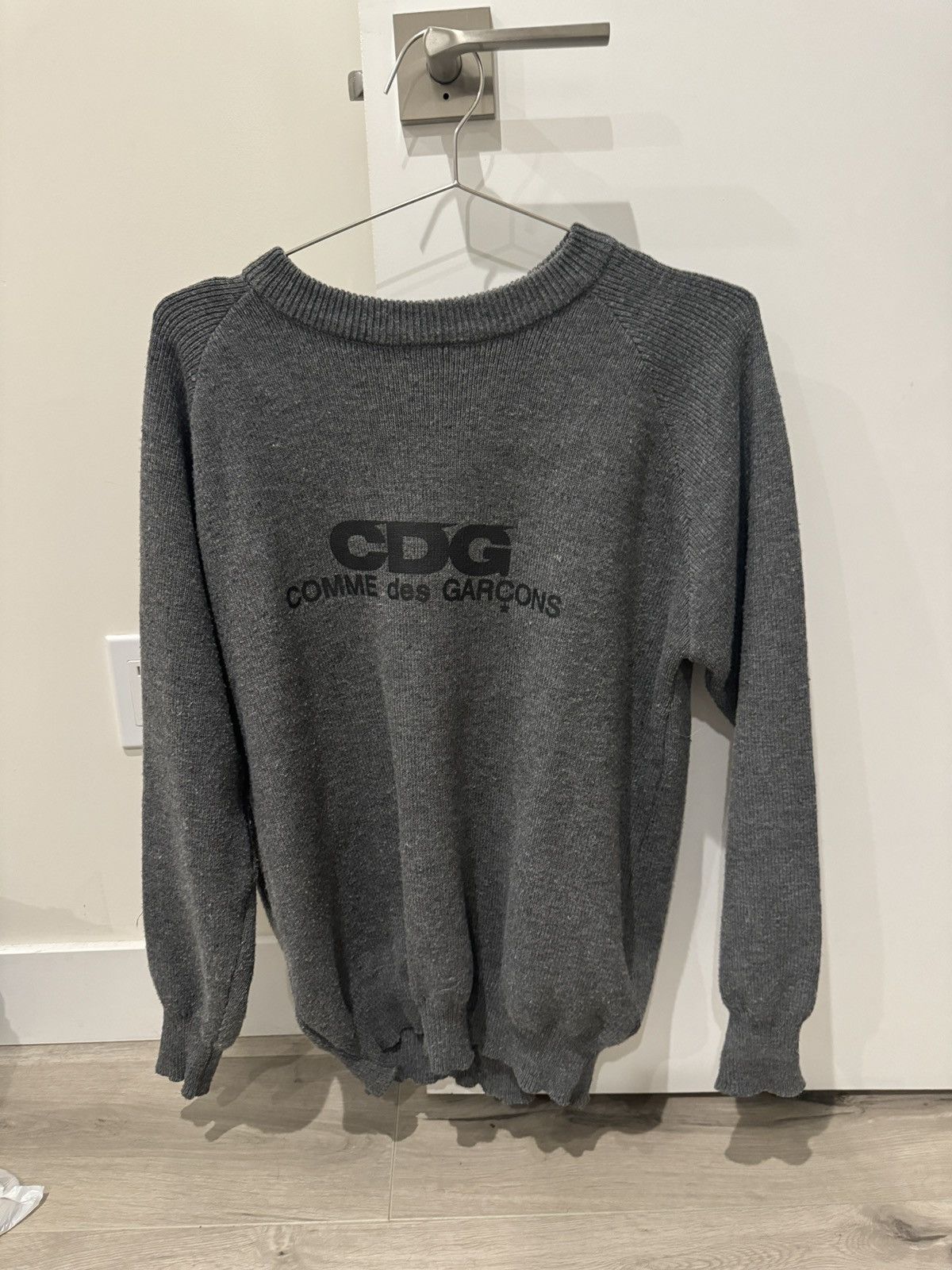 Comme Des Garcons Logo Sweater | Grailed