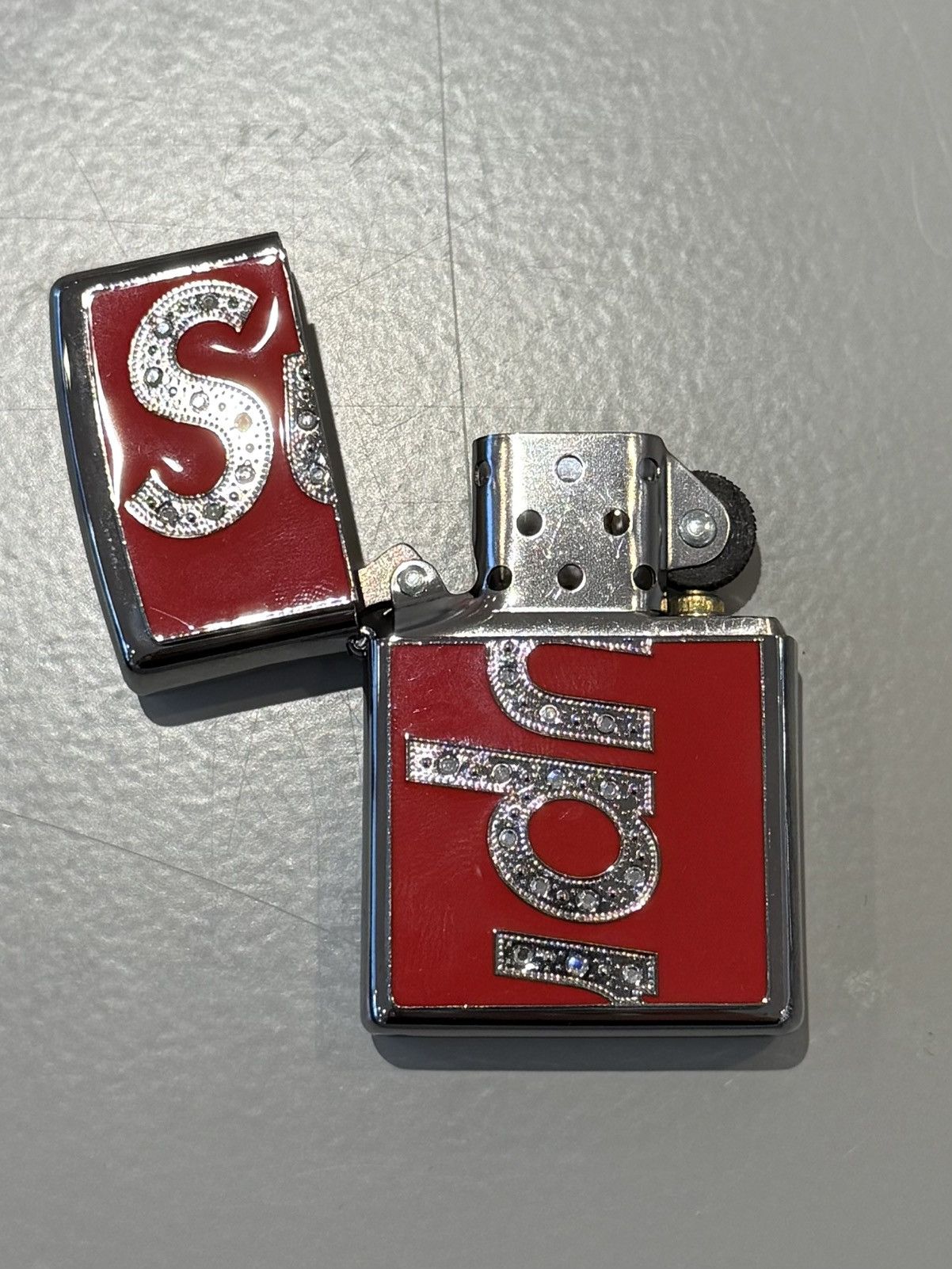 Supreme Supreme Swarovski Zippo Red Size ONE SIZE - 5 Thumbnail