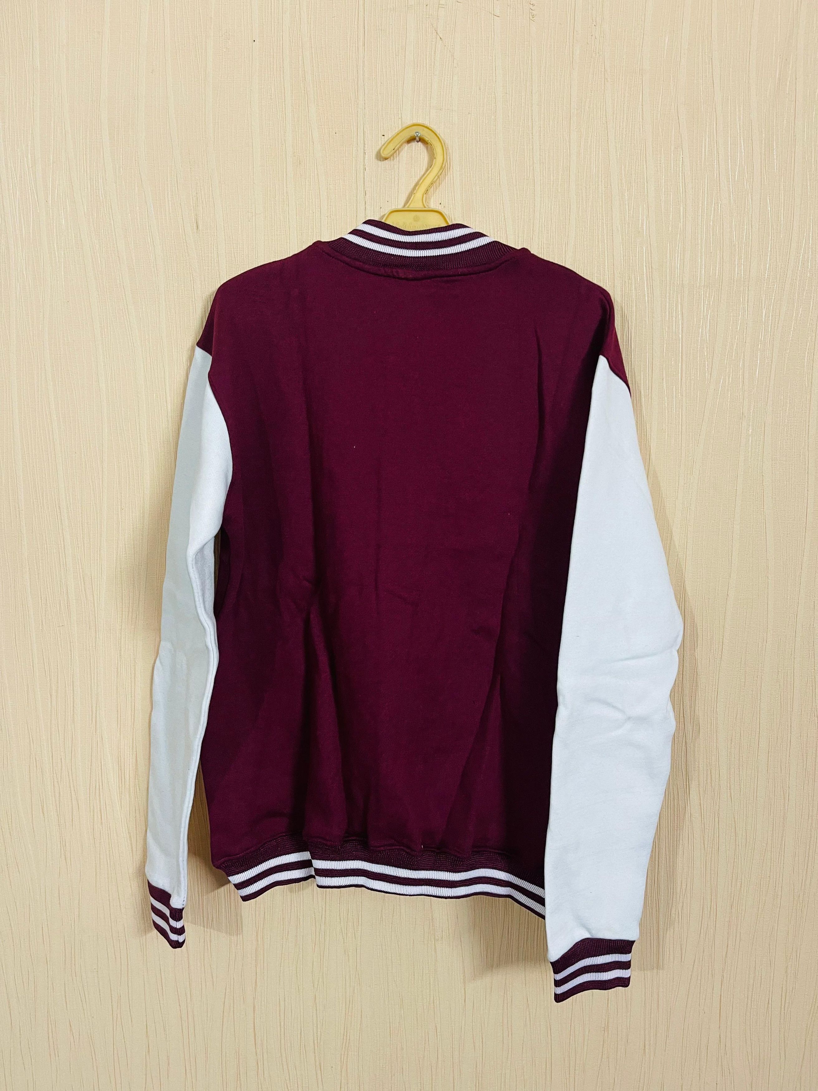 Other Women's Maroon and White Varsity Jacket Size XXL / US 16-18 / IT 52-54 - 2 Thumbnail