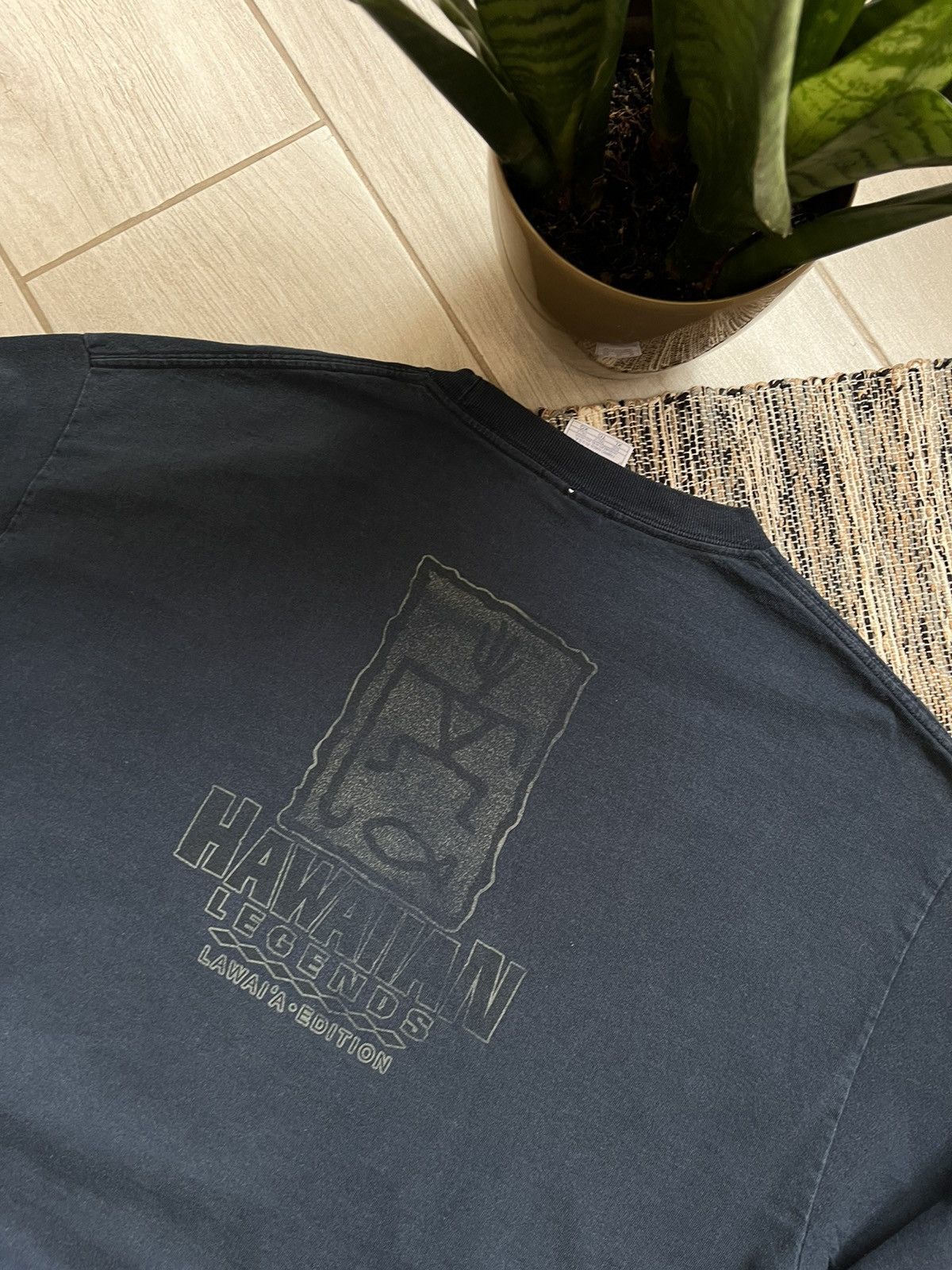 Vintage Vintage Hawaiian Longsleeve lawais edition faded blue Size US XL / EU 56 / 4 - 10 Thumbnail