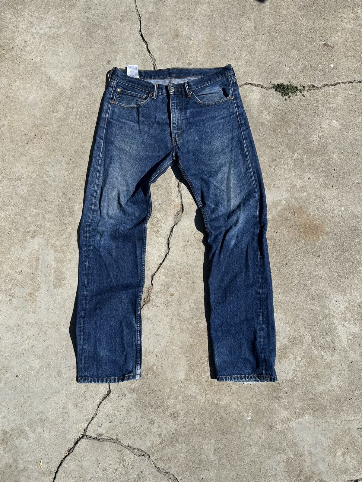Levi's Levis 505 blue jeans Size US 34 / EU 50 - 2 Thumbnail