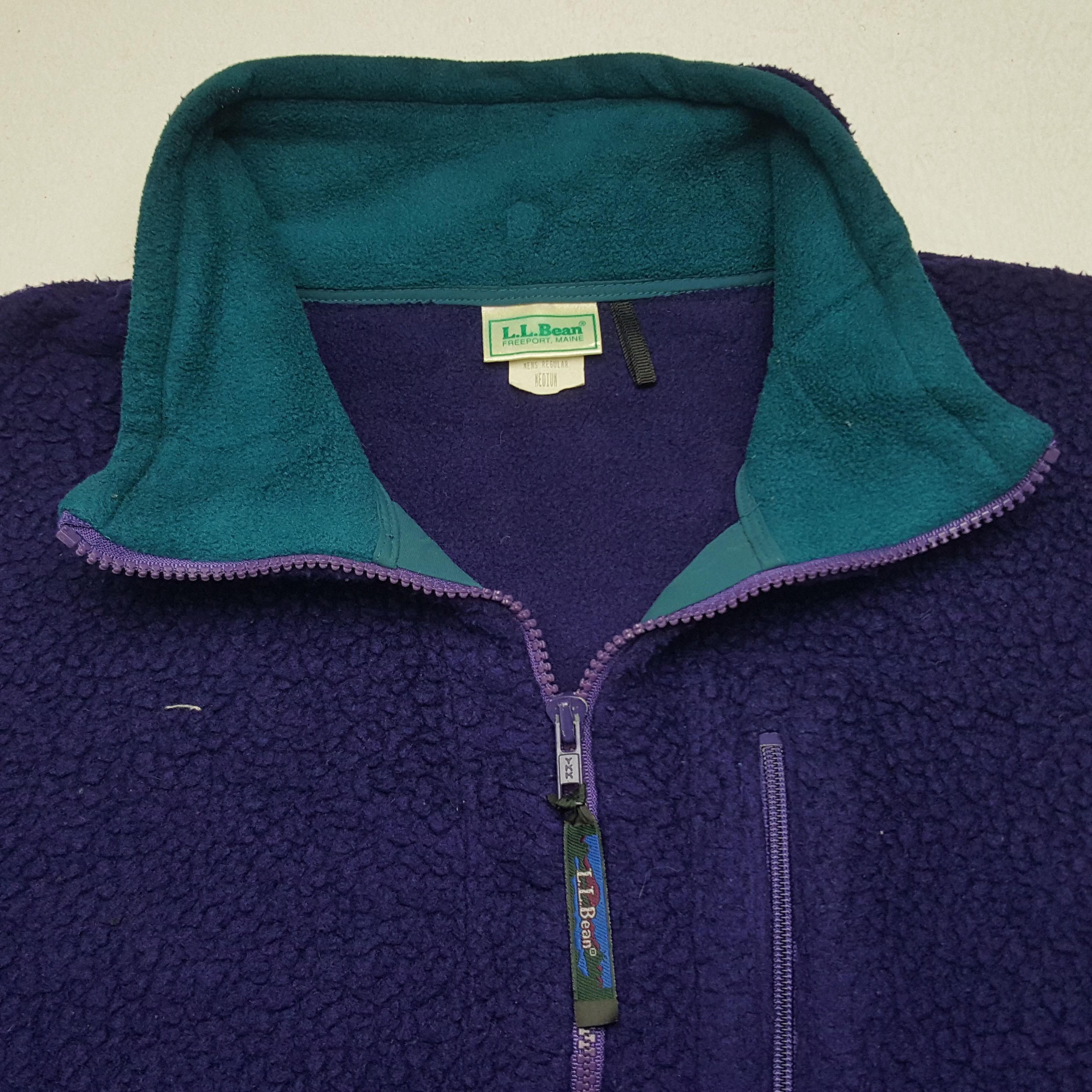 L.L. Bean × Vintage Vintage L.L. Bean American Outdoor Fleece Sweatshirt Size US L / EU 52-54 / 3 - 4 Thumbnail