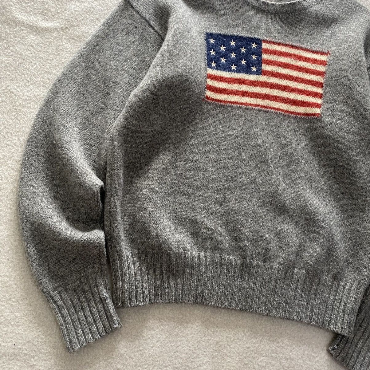 Polo Ralph Lauren × Vintage Vintage Polo Ralph Lauren America Flag Knitwear Size XLARGE Size XL / US 12-14 / IT 48-50 - 5 Thumbnail
