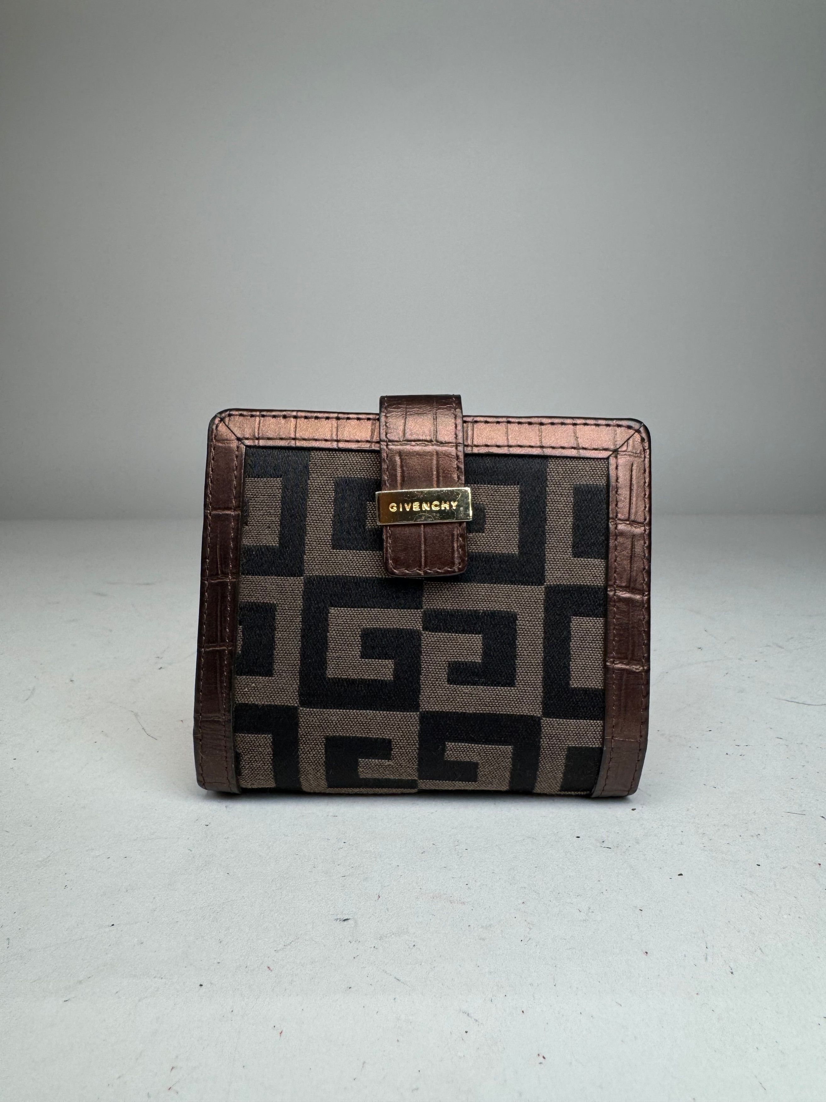 Givenchy Vintage Monogram Wallet black brown Size ONE SIZE - 1 Thumbnail