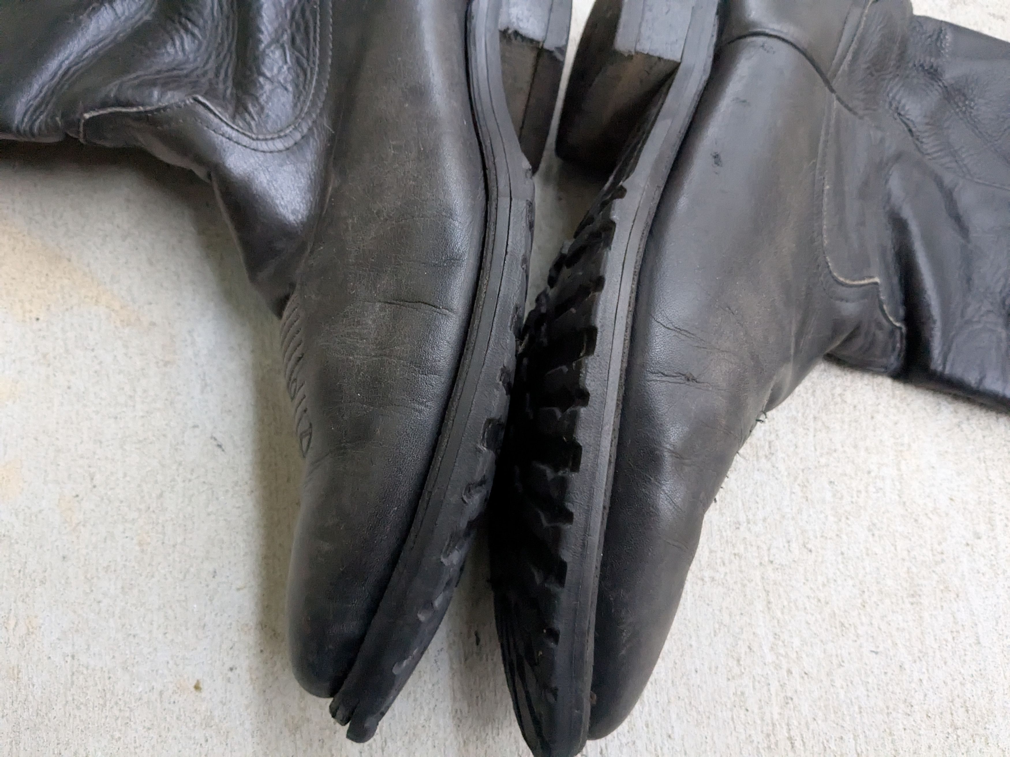 Other Tony Lama Cowboy Boots Black Leather 10.5 D Western Botas Size US 10.5 / EU 43-44 - 4 Thumbnail