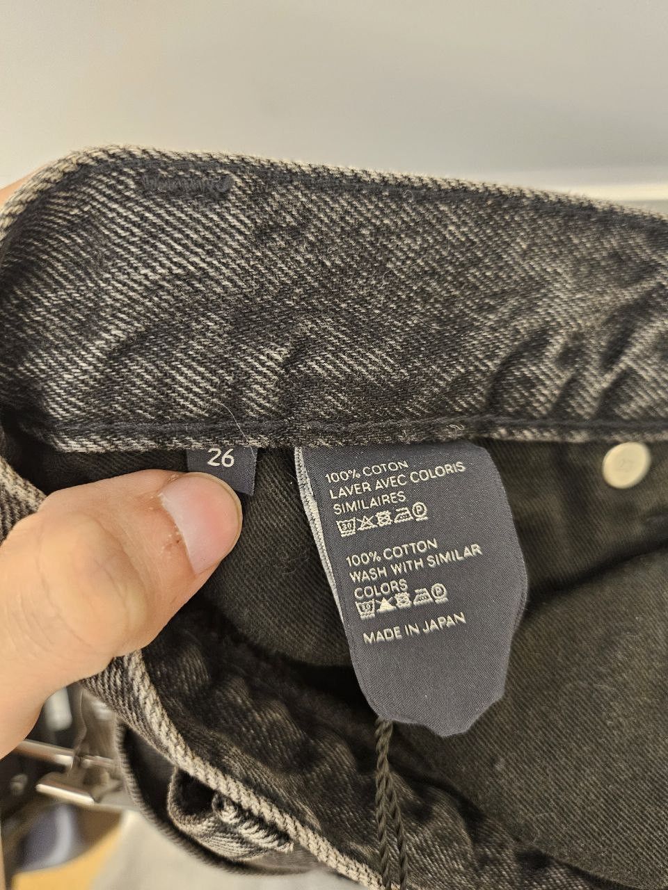 Celine *New* Wesley Released Rigid Ham Charcoal Wash Jeans Size US 26 / EU 42 - 4 Thumbnail