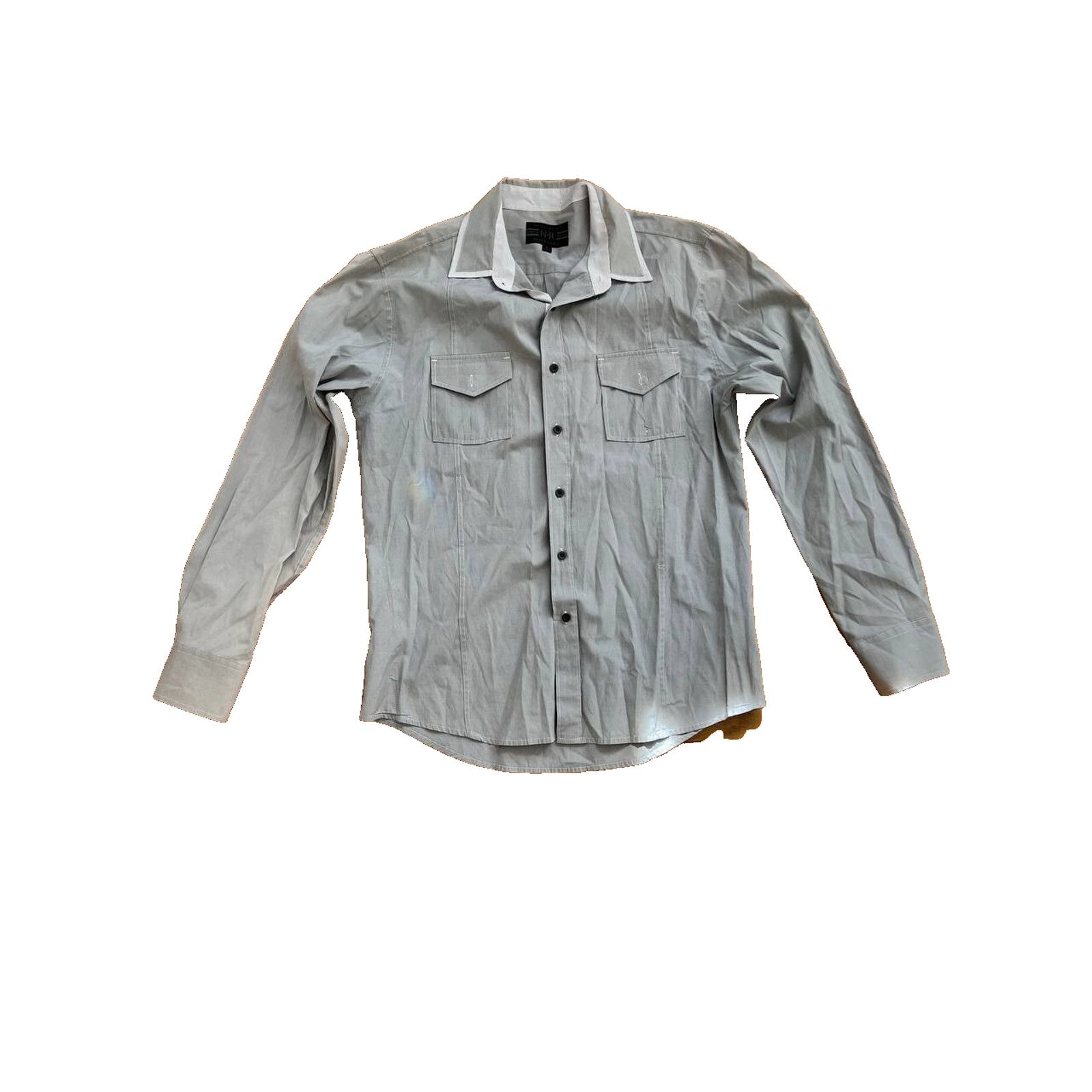 Black Label Black Label Button Down Long Sleeve Shirt White L A000826 Size US L / EU 52-54 / 3 - 10 Thumbnail
