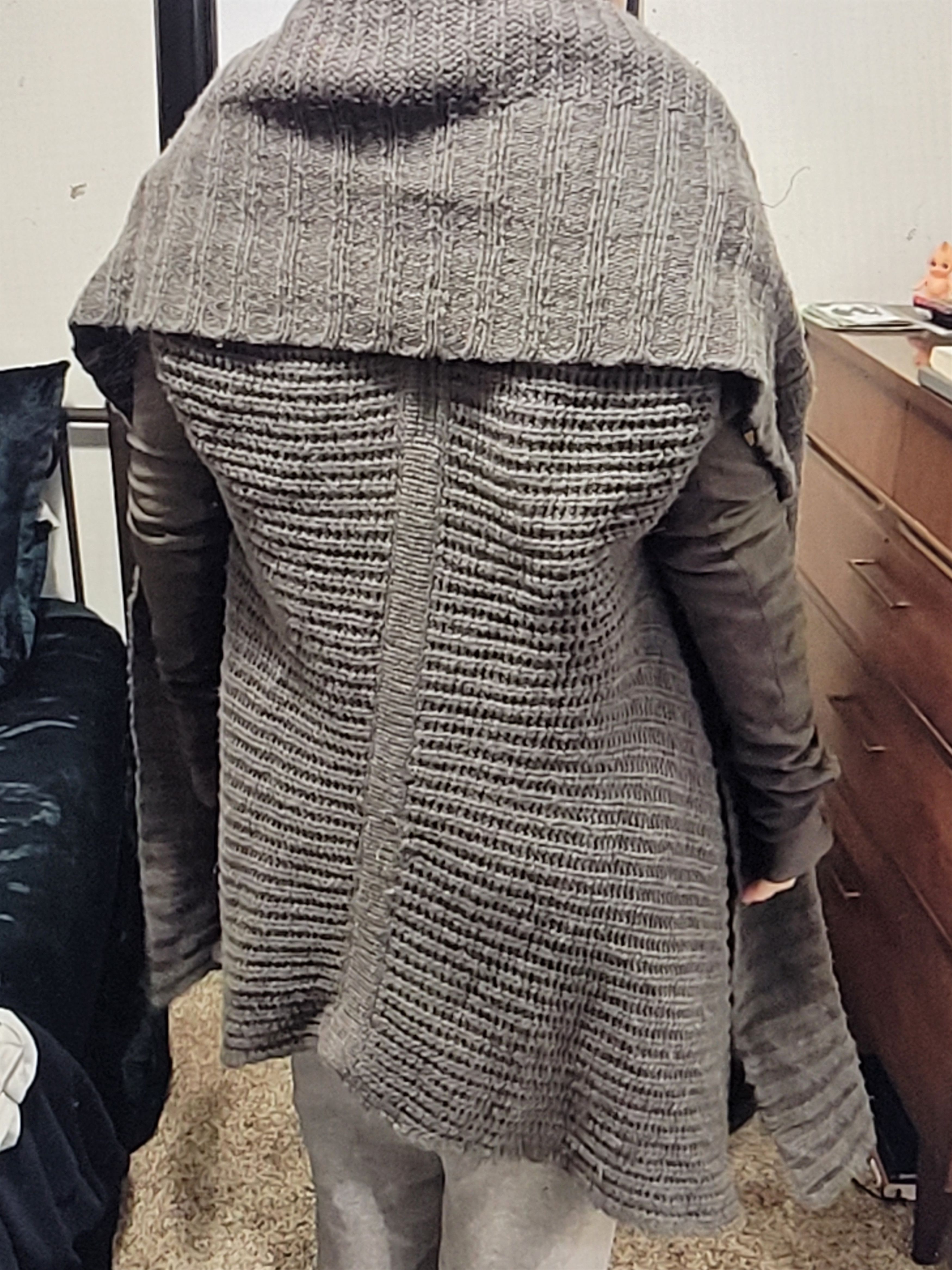 Rick Owens Rick Owens AW11 Limo Leather Sleeve Knit Sweat Cardigan Size S / US 4 / IT 40 - 24 Thumbnail