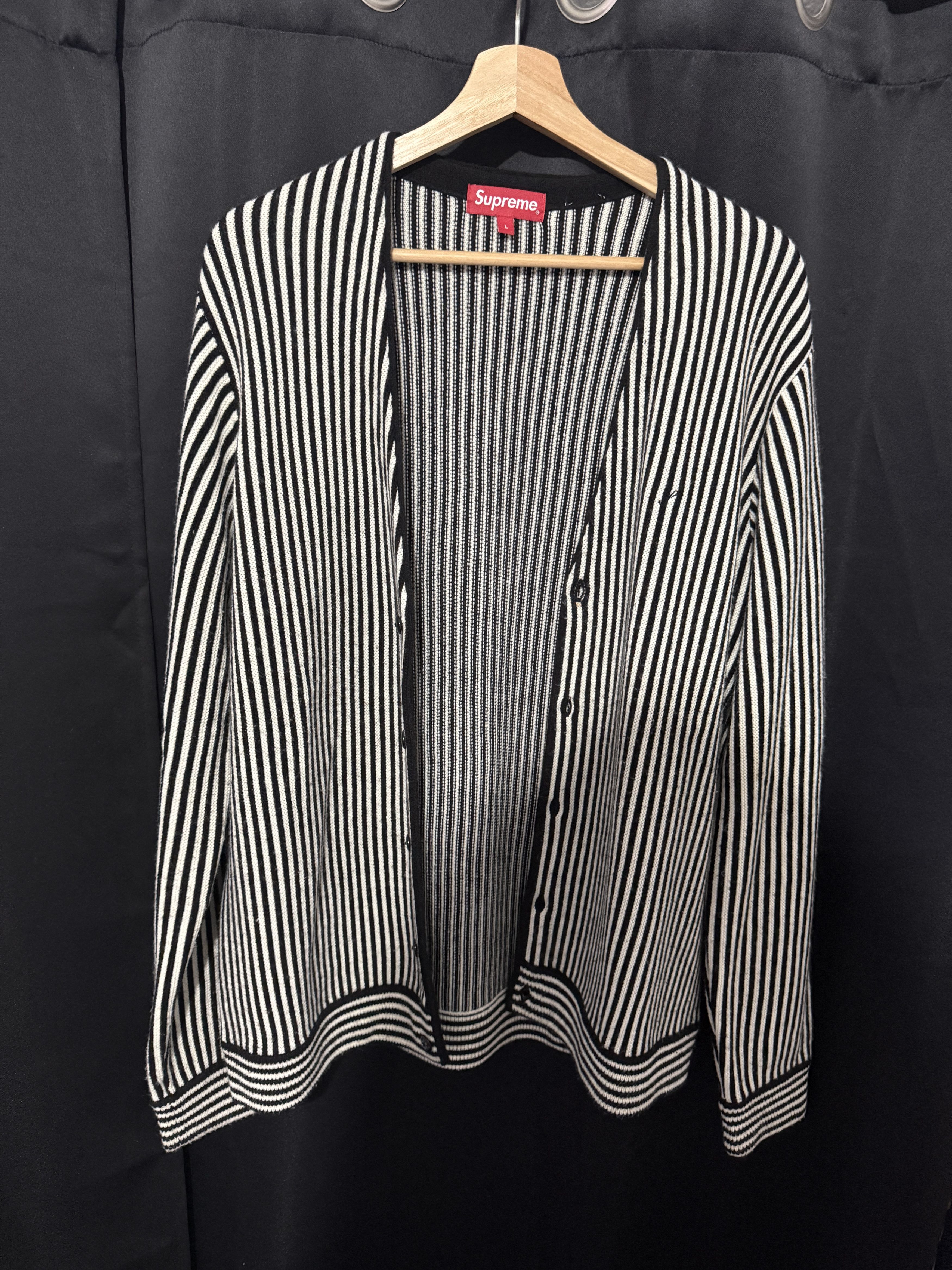Supreme Supreme Micro Stripe Cardigan | Grailed