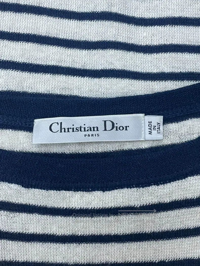 Dior Dior Five-pointed star striped knitwear sweater Size XS / US 0-2 / IT 36-38 - 4 Thumbnail