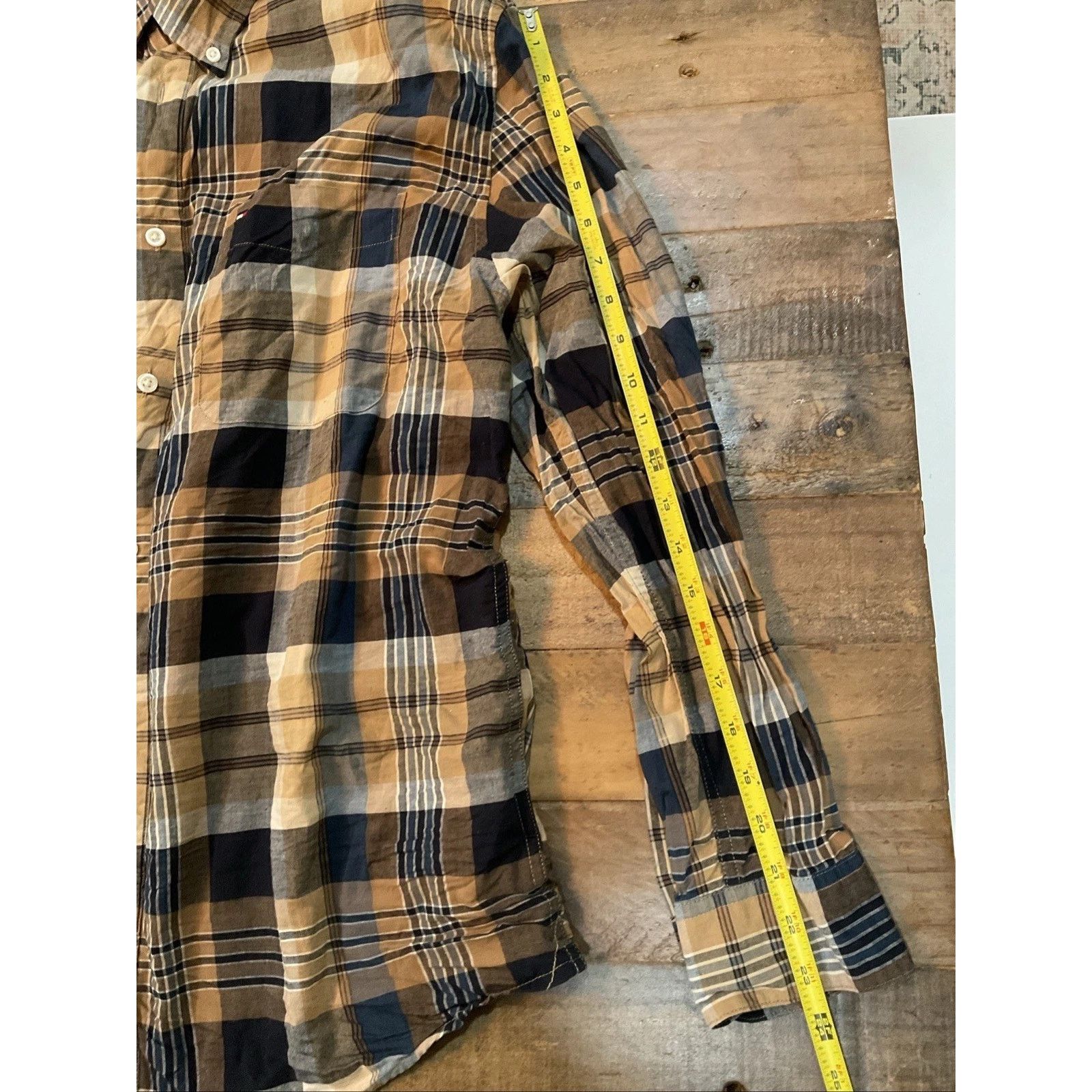 Tommy Hilfiger Tommy Hilfiger Men’s Plaid Flannel Shirt LARGE Size US L / EU 52-54 / 3 - 7 Thumbnail