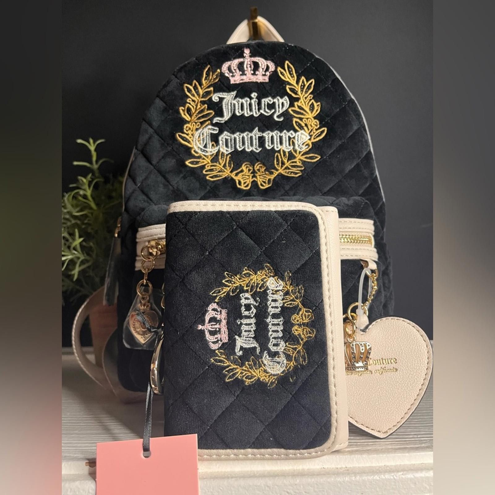 Juicy Couture Jeans Juicy Couture Royalty Backpack With Matching Wallet NWT Size ONE SIZE - 2 Thumbnail
