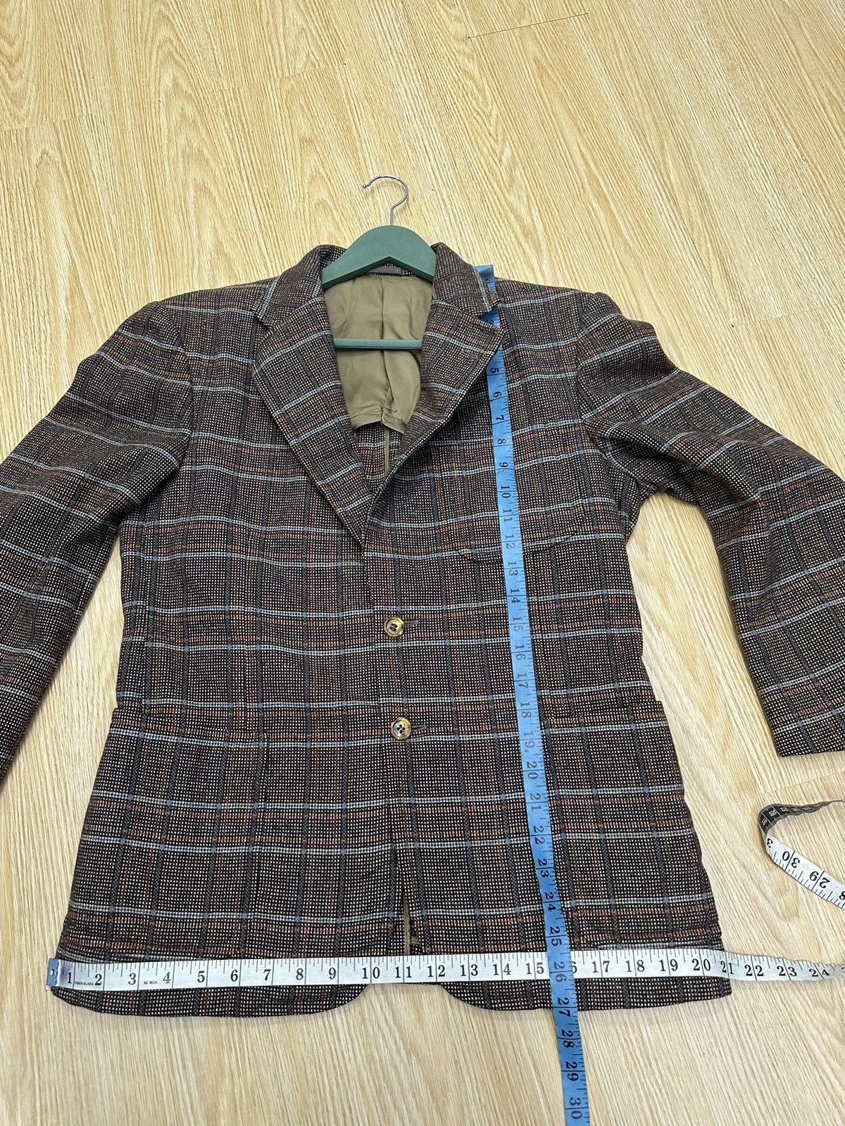 Vintage Vintage Pineapple Wool Blazer Jacket MJ92 Size 36S - 6 Thumbnail