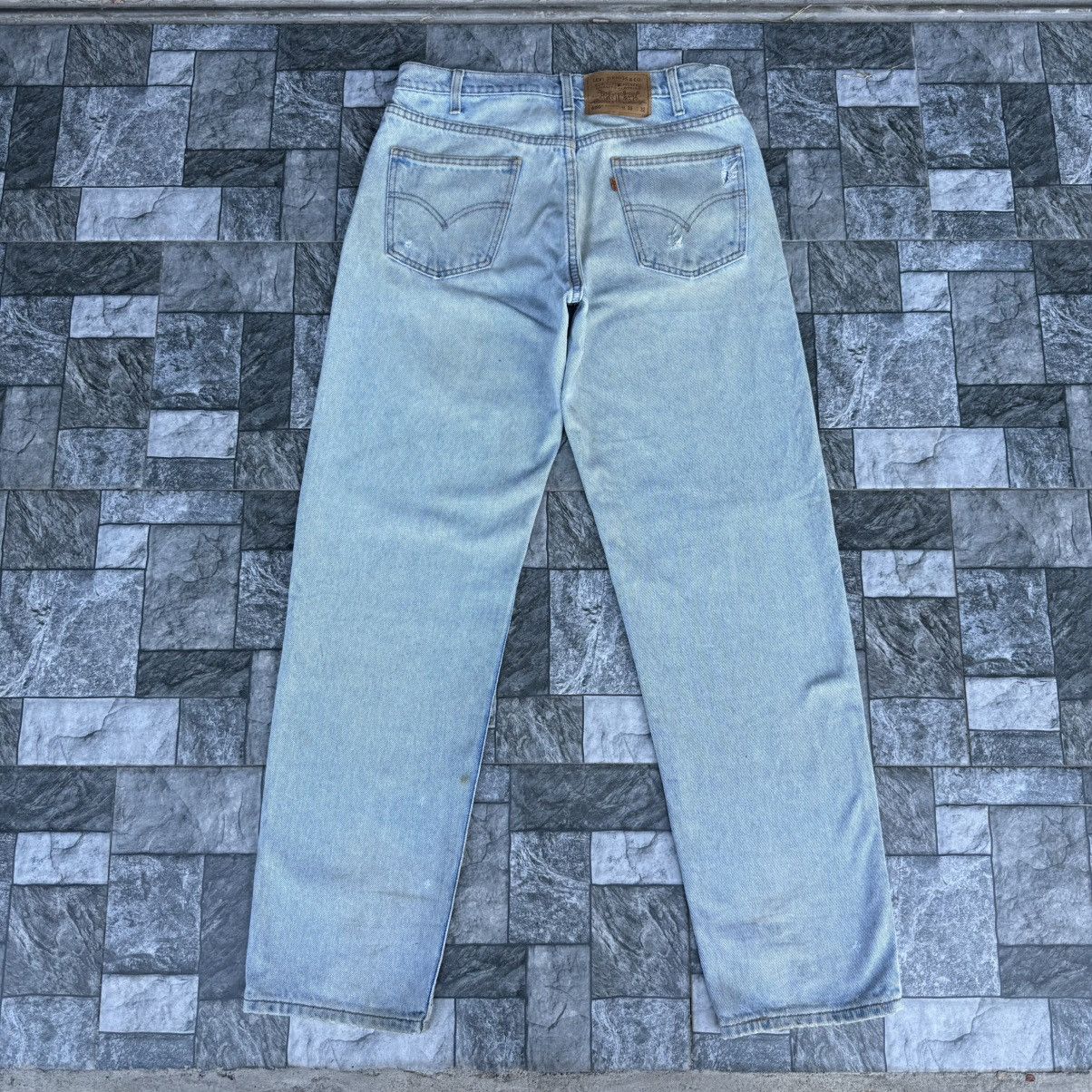 Levi's Vintage Clothing Vintage 97' Levi's 550 Orange Tag Faded Rusty Denim Jean Size US 33 - 12 Thumbnail