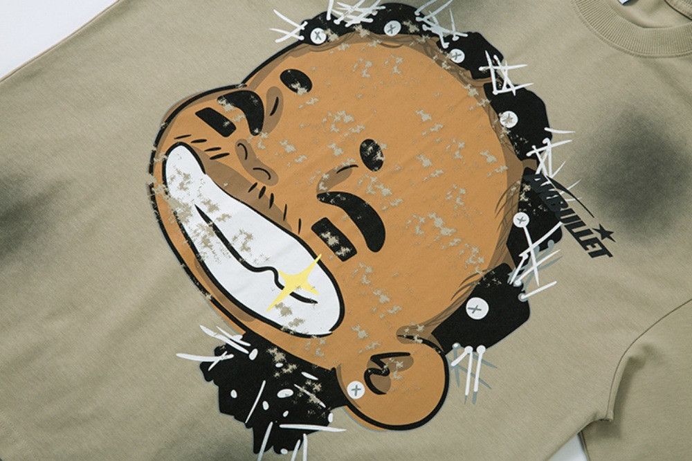 Japanese Brand × Vintage Funny cartoon print hip-hop distressed T-shirt Size US M / EU 48-50 / 2 - 5 Thumbnail