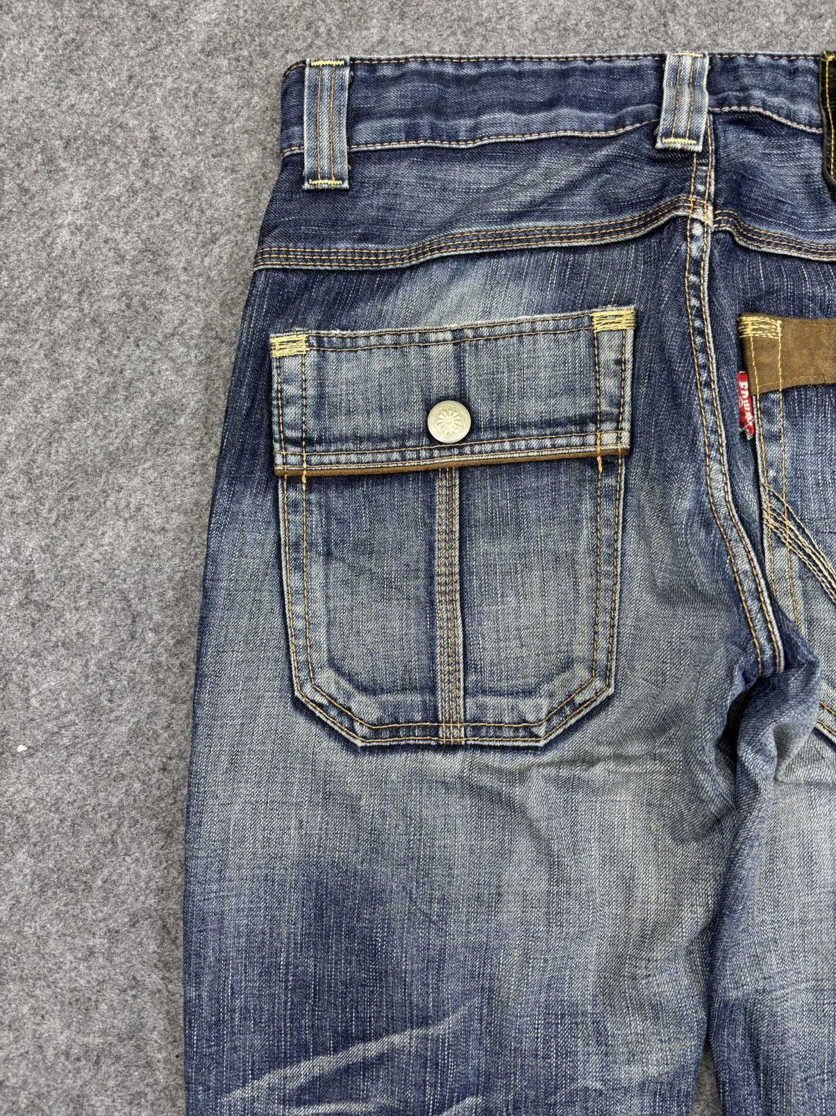 Edwin 💥Thrashed💥Sick Edwin Raw Fades Bush Denim F940 Size US 32 / EU 48 - 14 Thumbnail