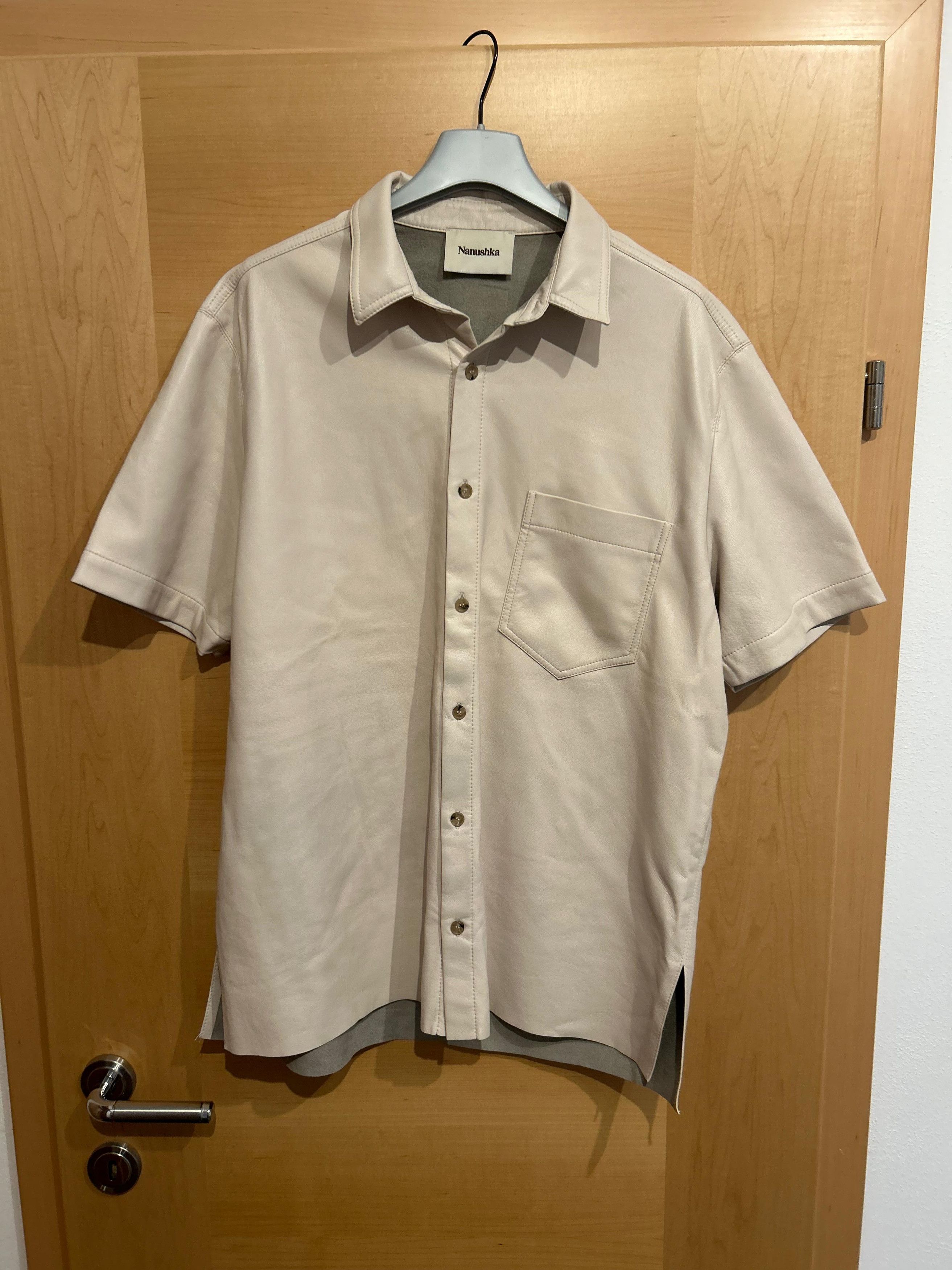 Nanushka Nanushka Faux Leather Short-Sleeved Shirt Size US L / EU 52-54 / 3 - 1 Thumbnail