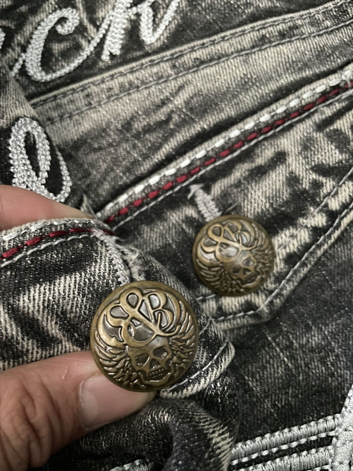 Japanese Brand Y2K Creation fadding denim y2k Size US 32 / EU 48 - 8 Thumbnail