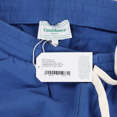 Casablanca o1mle0326 Embroidered Sweatpants & Joggers in Blue Size US 28 / EU 44 - 2 Thumbnail