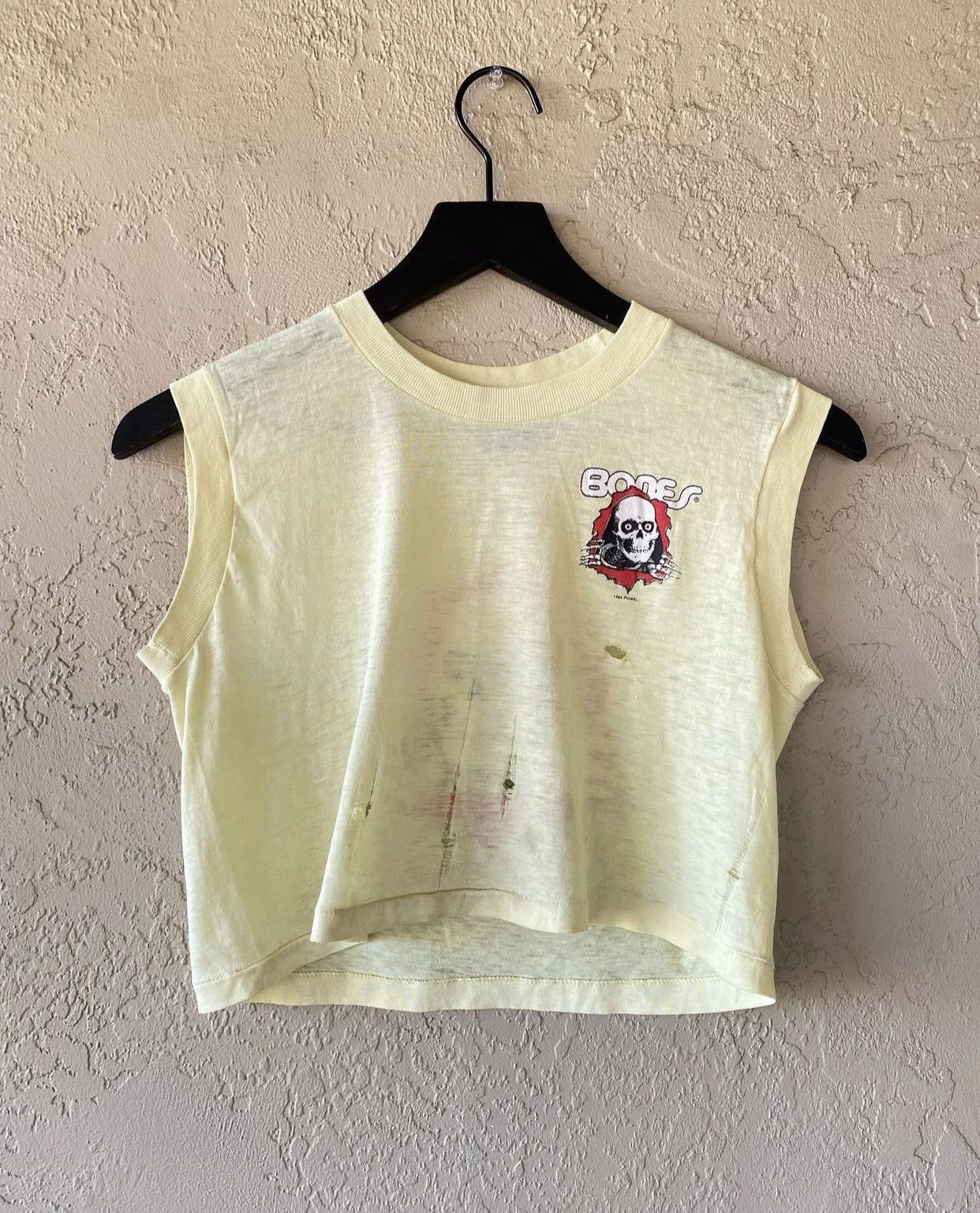 Powell Peralta × Vintage Powell Peralta Vintage 80s Womens Crop Top Medium RARE Size M / US 6-8 / IT 42-44 - 2 Thumbnail