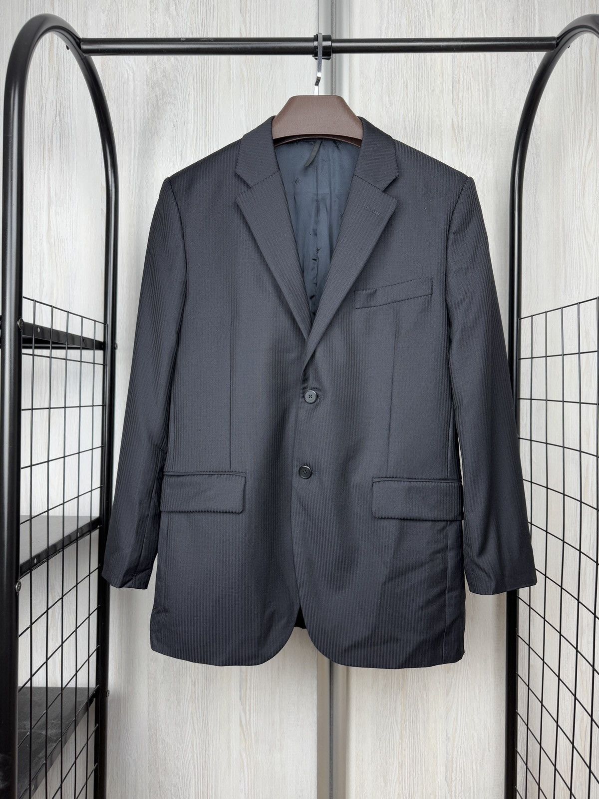 Givenchy Givenchy Paris Navy Blue Wool Pinstripe blazer sport coat Size 38R - 1 Thumbnail