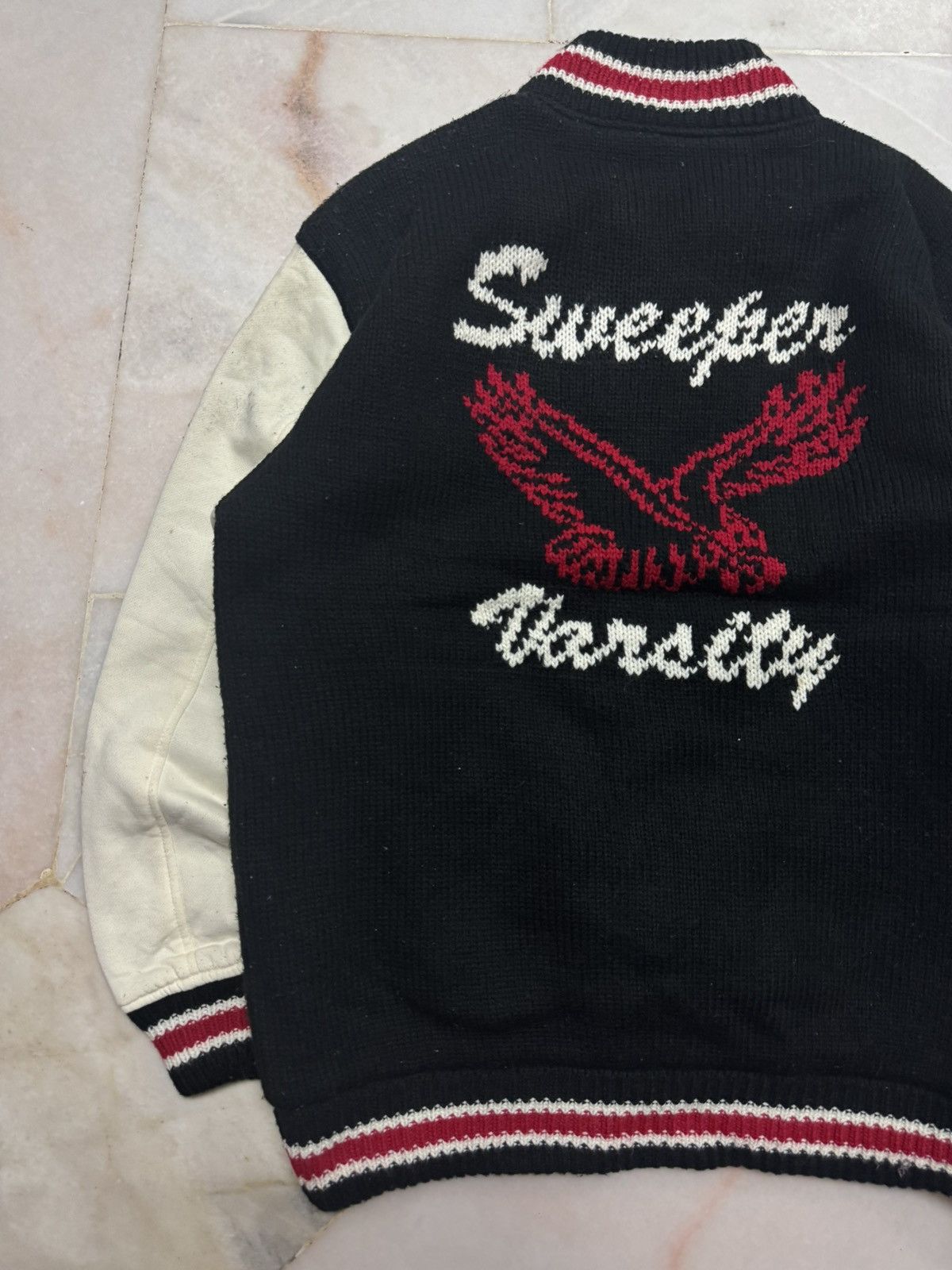 Habitat 💥RARE💥90s JAPANESE EAGLE LOGO NAVAJO ZIPPER STYLE BOMBER Size US XL / EU 56 / 4 - 13 Thumbnail