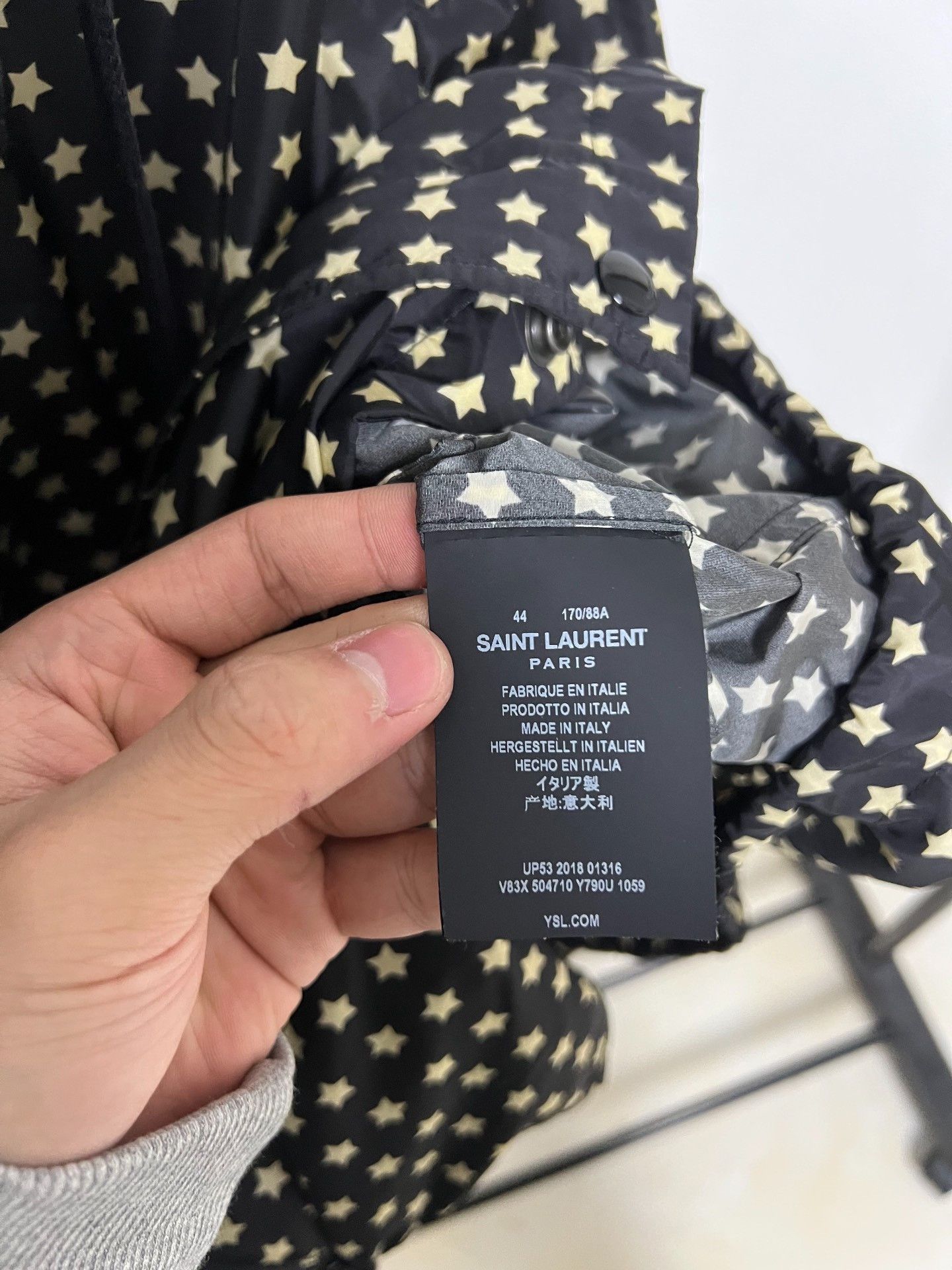 Saint Laurent Paris Saint Laurent 19SS Star Pattern Jacket Size US S / EU 44-46 / 1 - 3 Thumbnail