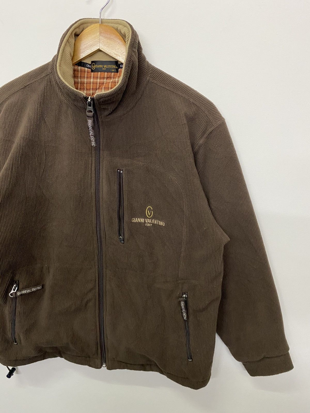 Gianni Valentino Gianni Valentino Small Logo Embroidery Corduroy Jacket Size US M / EU 48-50 / 2 - 2 Thumbnail