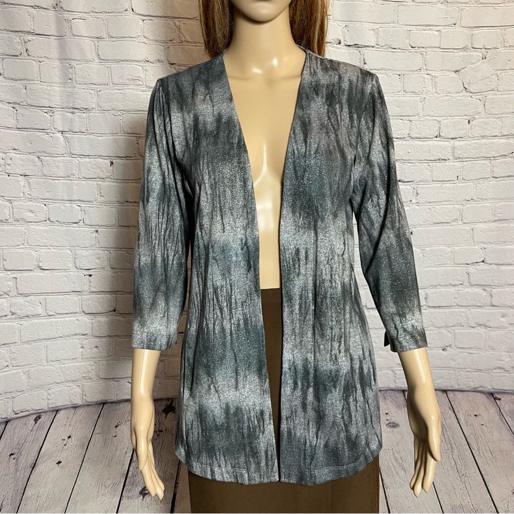 Chicos New Chico's Open Front 3/4 Sleeve Tie Dye Cardigan Size 0 U Size S / US 4 / IT 40 - 4 Thumbnail
