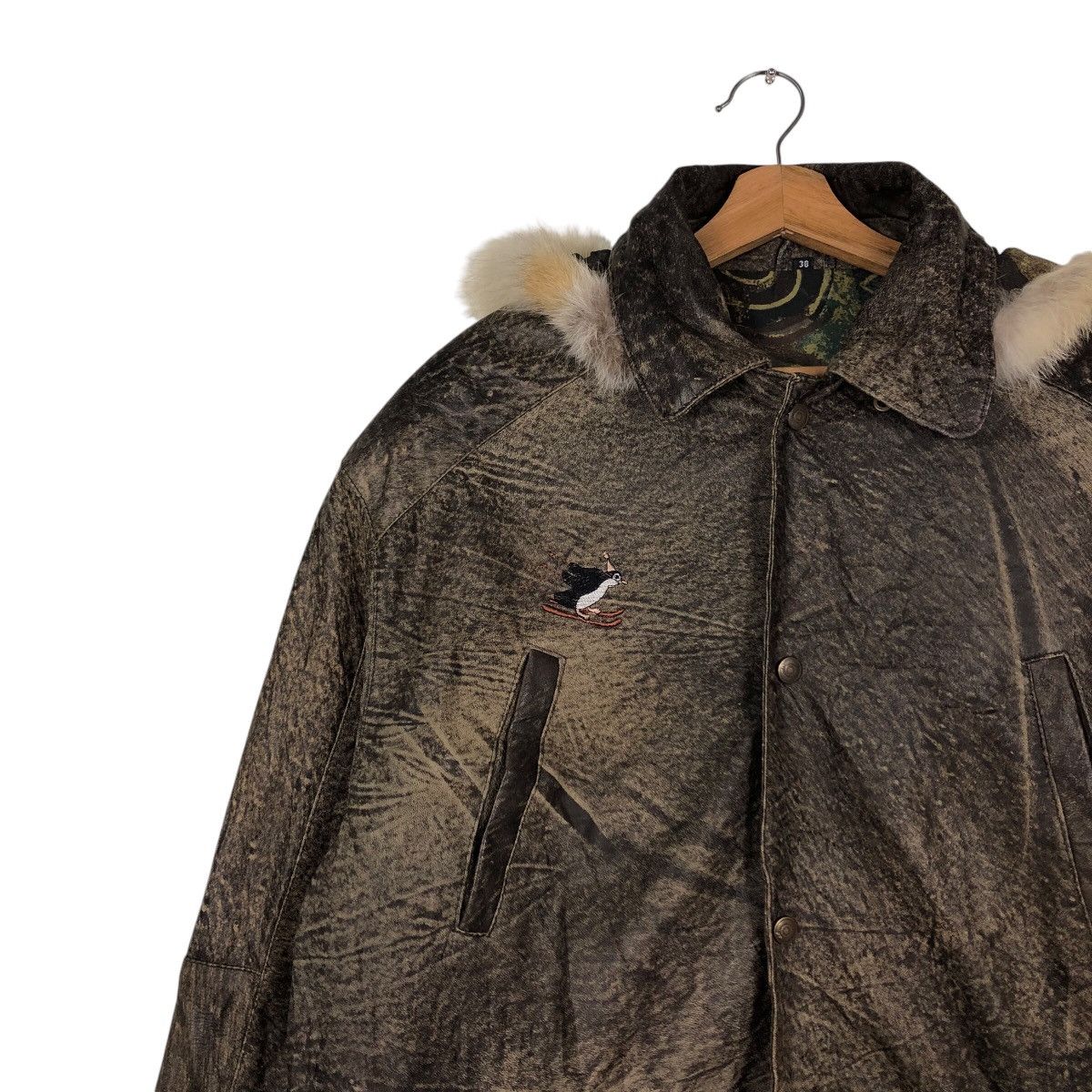 Japanese Brand × Vintage Vintage Biker Leather Jacket Embroidered Design IsseyMiyake Size US M / EU 48-50 / 2 - 8 Thumbnail