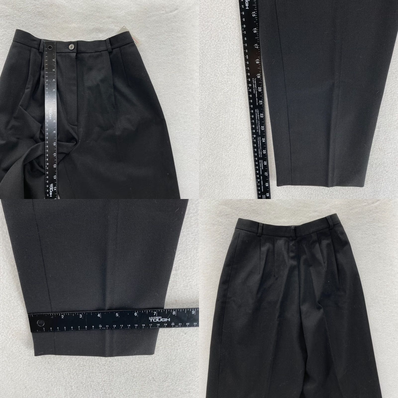Talbots Talbots Pants Dress Talbots Women's 4 Black Wool Pleated Tapered Stretch Vintage Dress Pants Mens? Women. Size 27" / US 4 / IT 40 - 8 Thumbnail