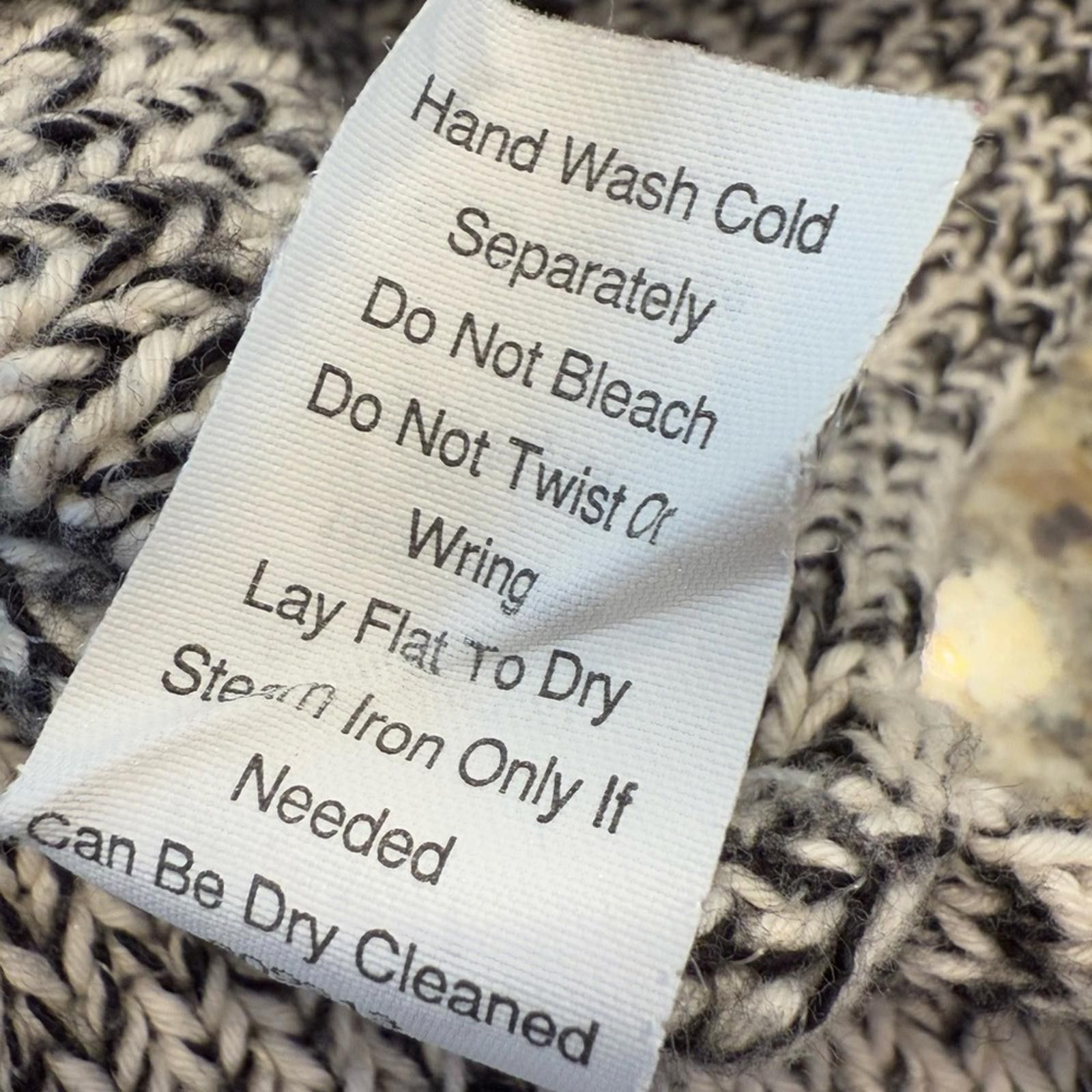Other Cabi chunky knit sweater heathered black cream SZ SM Size S / US 4 / IT 40 - 7 Thumbnail
