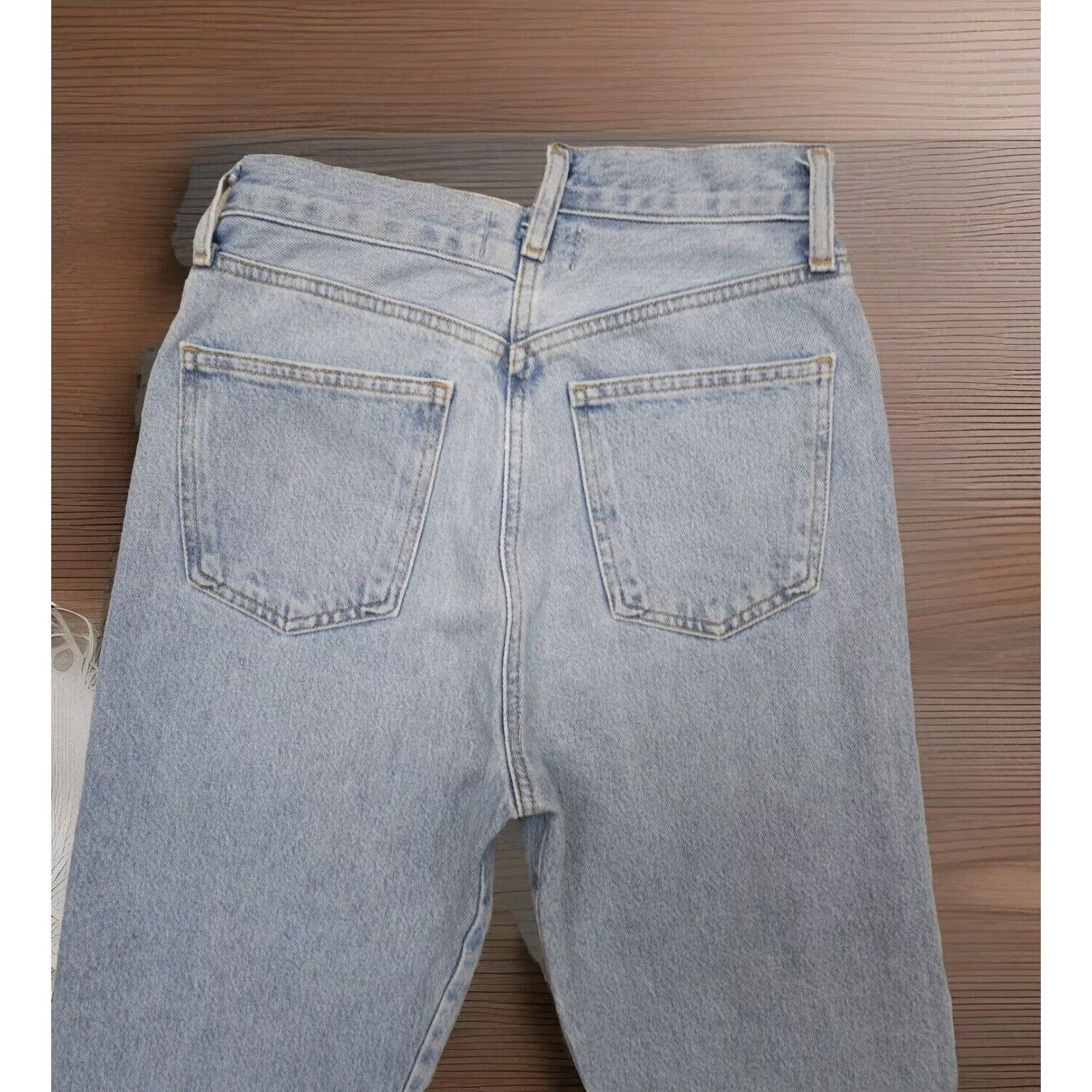 Agolde AGOLDE Womens Criss Cross Upsized Suburbia Light Straight Size 23" - 6 Thumbnail