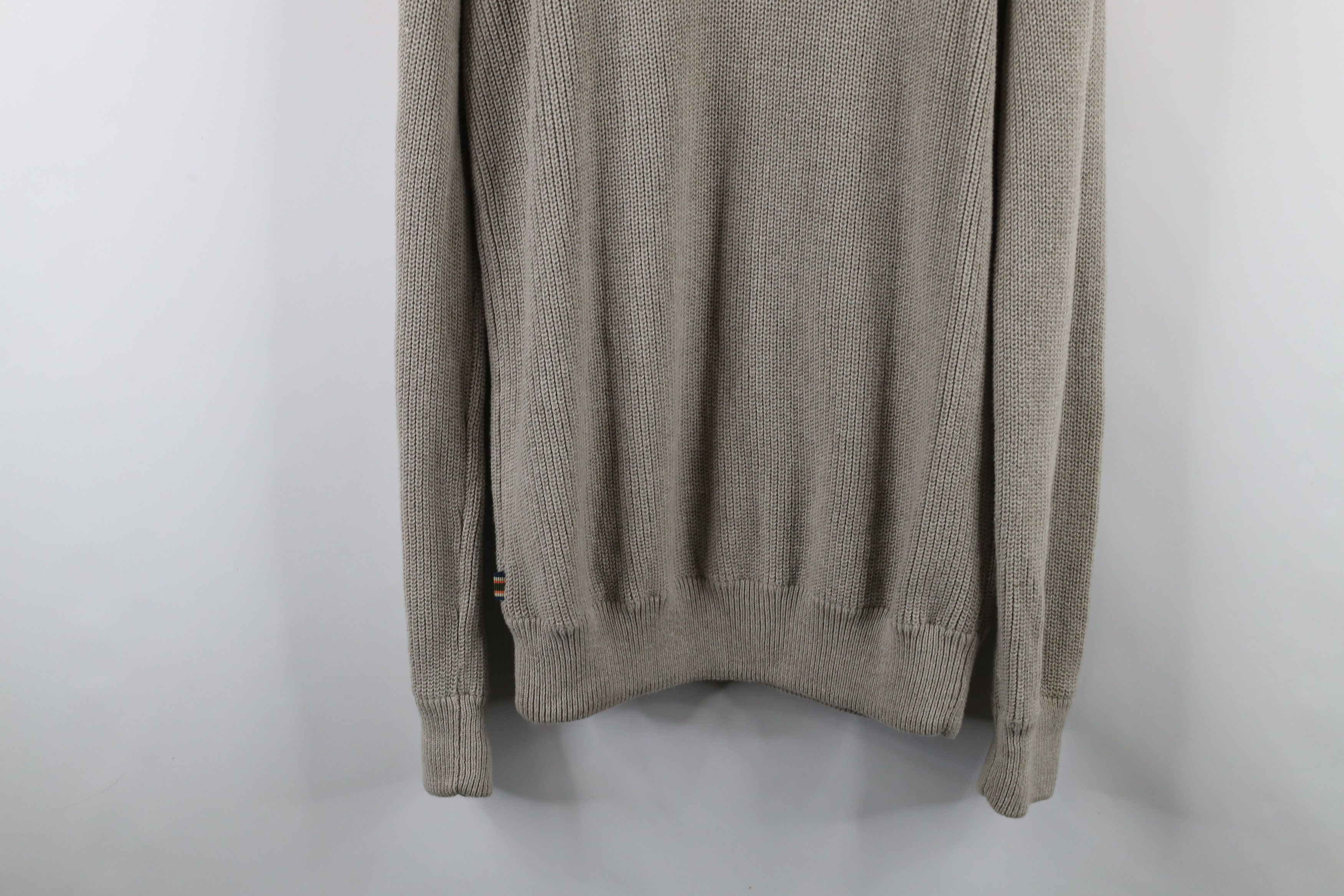 Eddie Bauer × Vintage Vintage Eddie Bauer Ribbed Knit Henley Sweater Beige Cotton Size US XL / EU 56 / 4 - 14 Thumbnail
