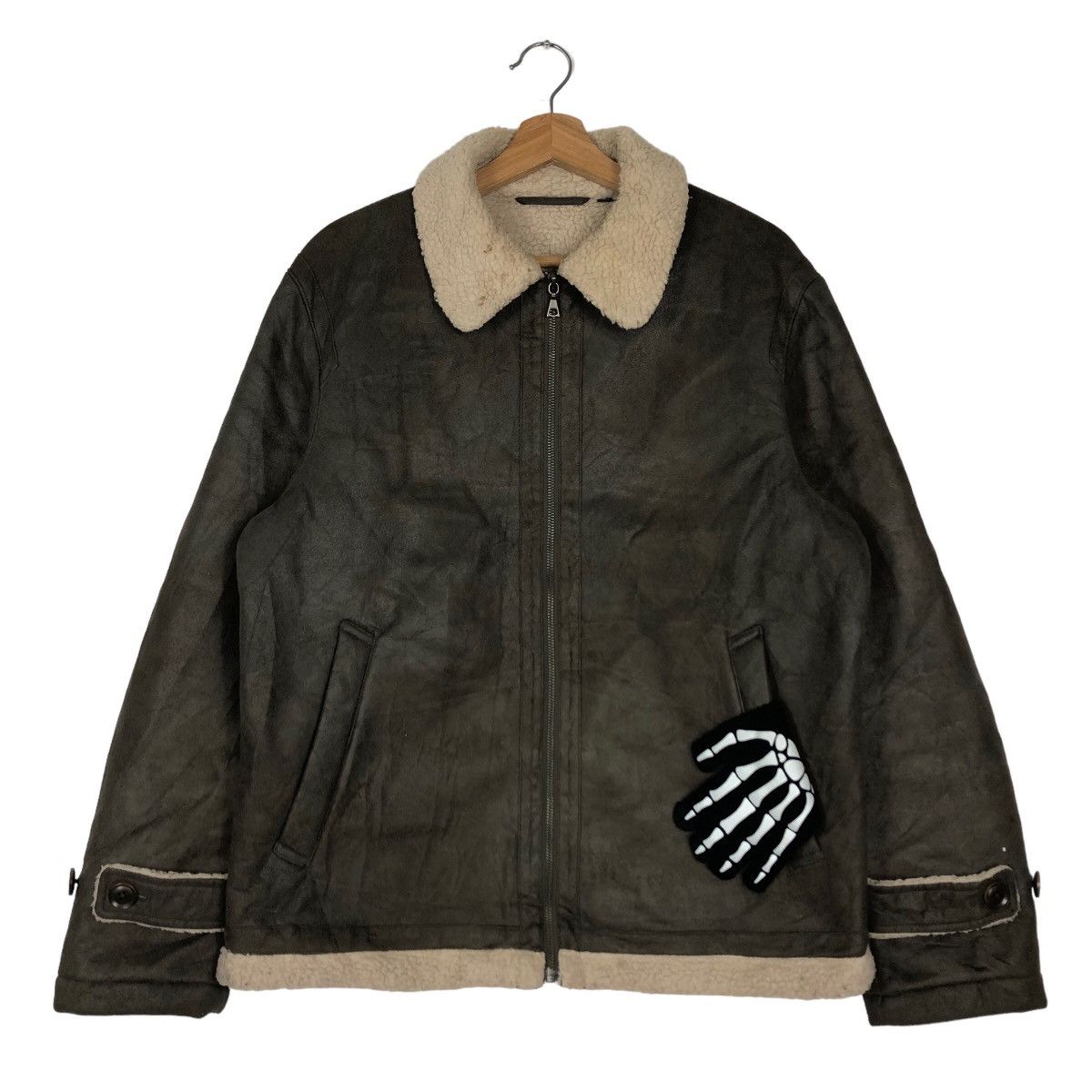 Japanese Brand 🔥90’s VINTAGE SOFT LEATHER JACKET SHERLING UNIQLO JAPAN Size US XL / EU 56 / 4 - 2 Thumbnail