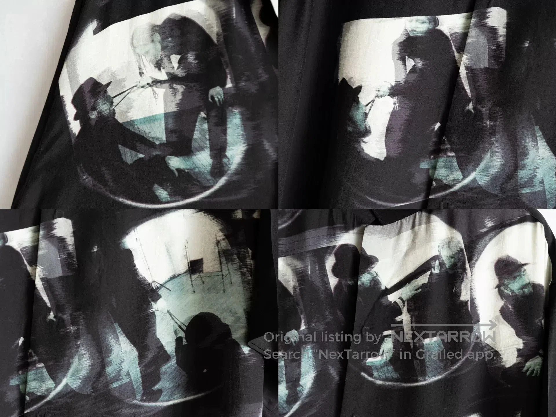 Yohji Yamamoto Yohji Yamamoto Silk Shirt with Graphic Design. Size M / US 6-8 / IT 42-44 - 5 Thumbnail