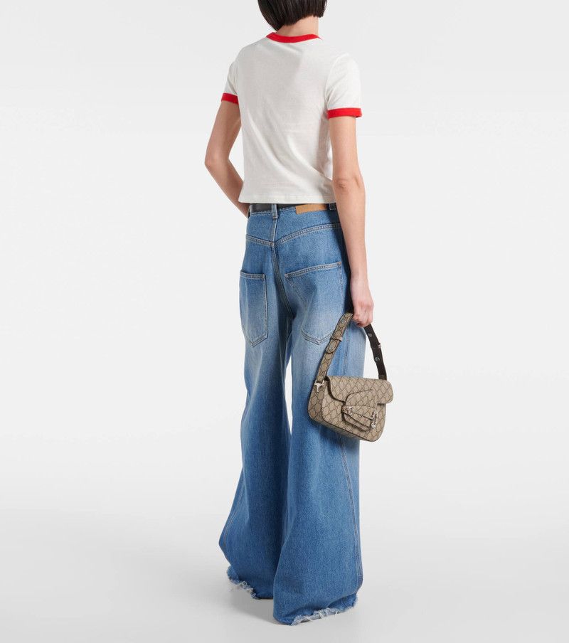 Gucci o1la5ras0526 Cotton Jersey Printed T-Shirt in White/Red Size XS / US 0-2 / IT 36-38 - 3 Thumbnail
