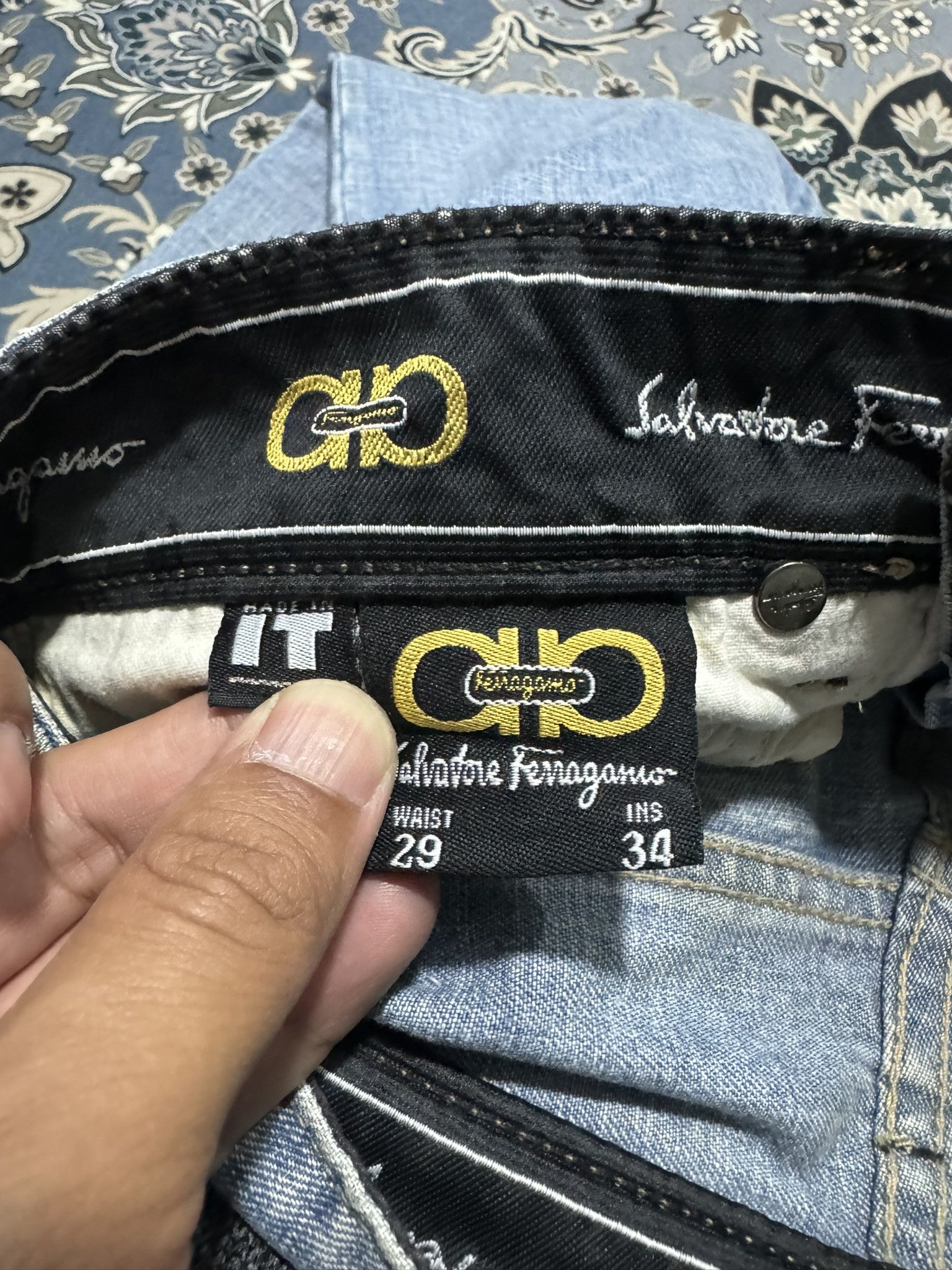Beauty Beast × Salvatore Ferragamo Vintage Salvatore Ferragamo Classic Basic Jeans Size US 29 - 9 Thumbnail