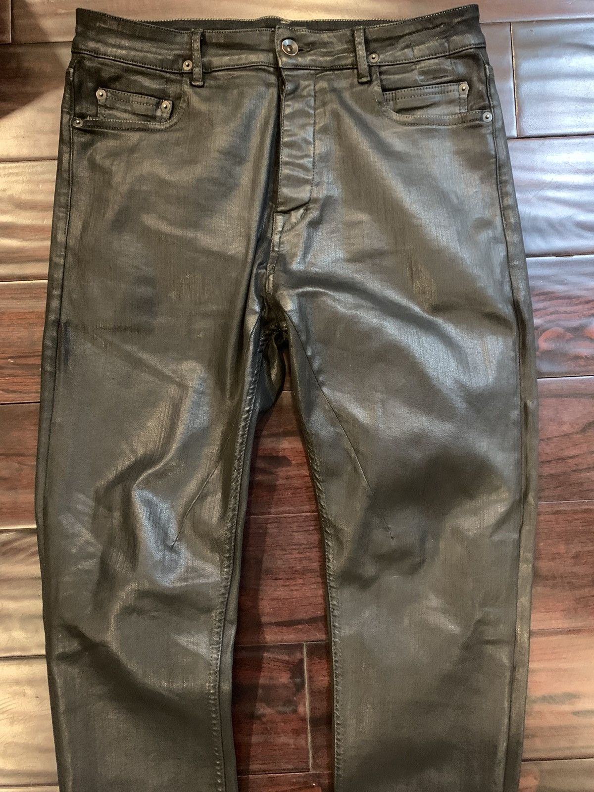 Rick Owens Drkshdw DRKSHDW Torrance Cut Waxed Denim Size US 32 / EU 48 - 3 Thumbnail