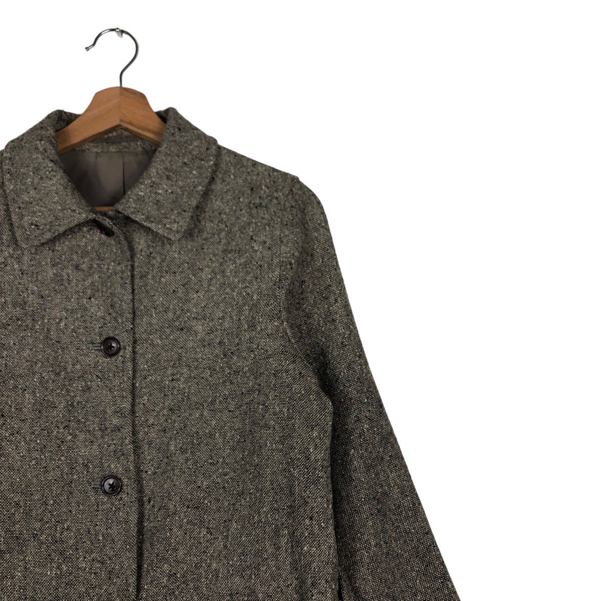 Margaret Howell 🔥Rich Grey - Long Coats Fly Jackets Wool Herringbone Belted Size US M / EU 48-50 / 2 - 6 Thumbnail