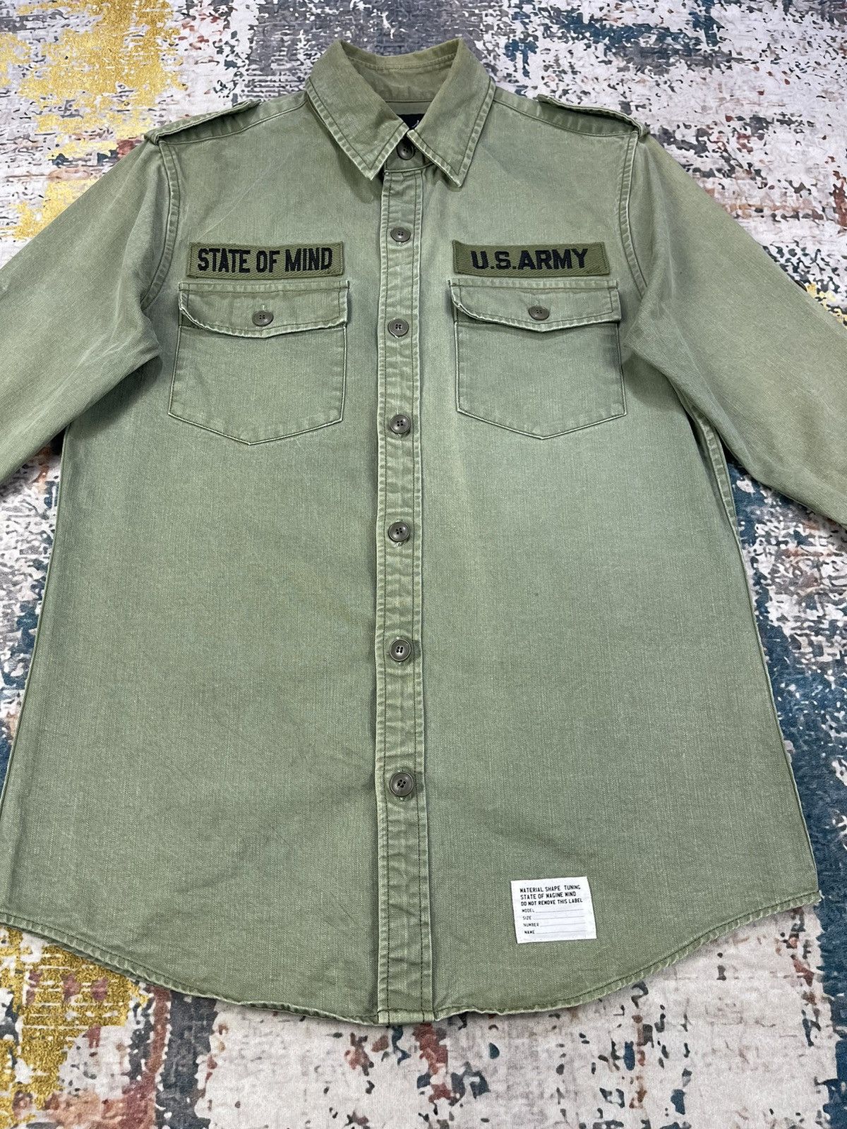 Vintage Magine Japan U.S Army Quarter Sleeve Workshirt Size US XS / EU 42 / 0 - 2 Thumbnail
