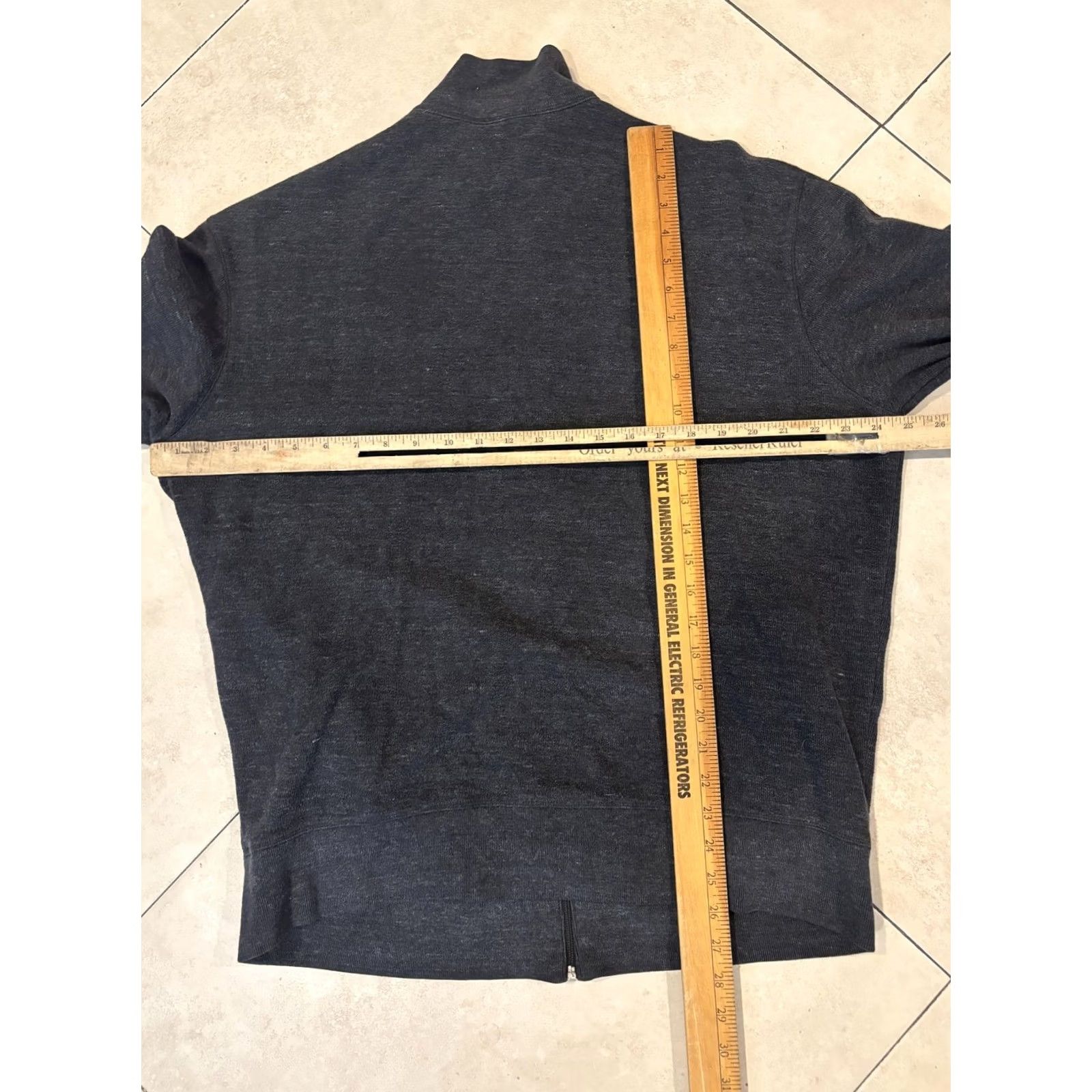 Polo Ralph Lauren Polo Ralph Lauren Mens Sweater Charcoal Gray Full Zip Mock Neck Red Pony XL Size US XL / EU 56 / 4 - 6 Thumbnail