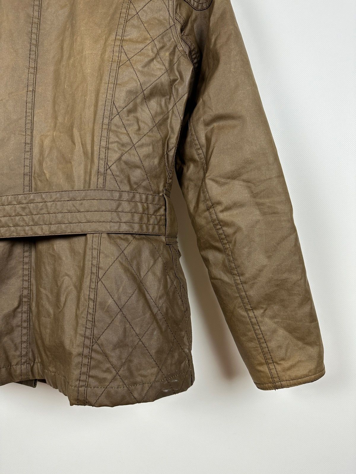 Barbour Women’s Barbour Wax Quilted Belt Brown Jacket Size M / US 6-8 / IT 42-44 - 17 Thumbnail
