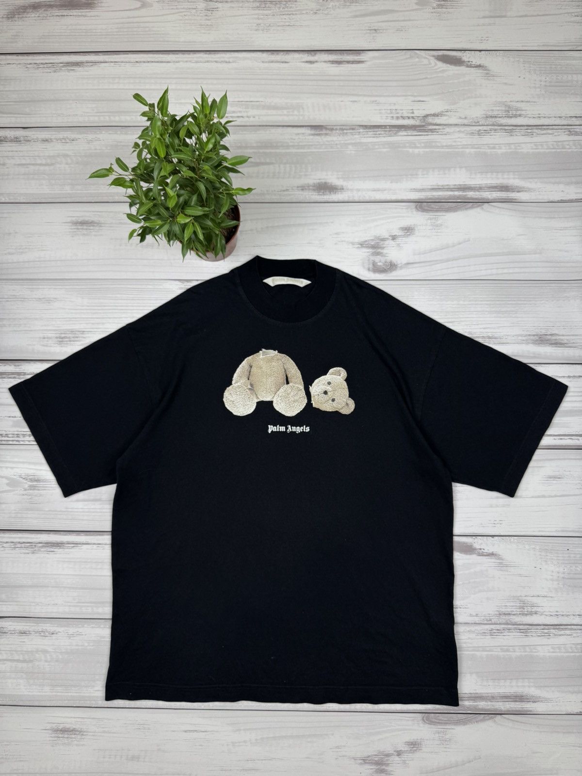 【IMAGINARY X GRAVER】Cut Head Bear Short Sleeve Tee womens-relaxed-t-shirt-heather