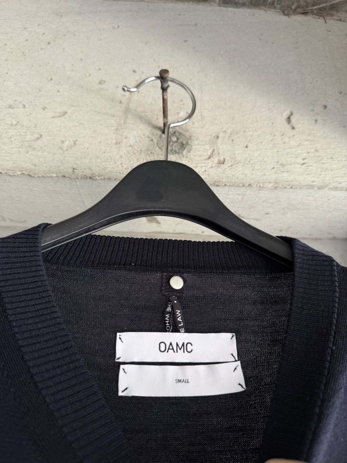OAMC OAMC Dark Navy Belted Wool Knit Size US S / EU 44-46 / 1 - 9 Thumbnail