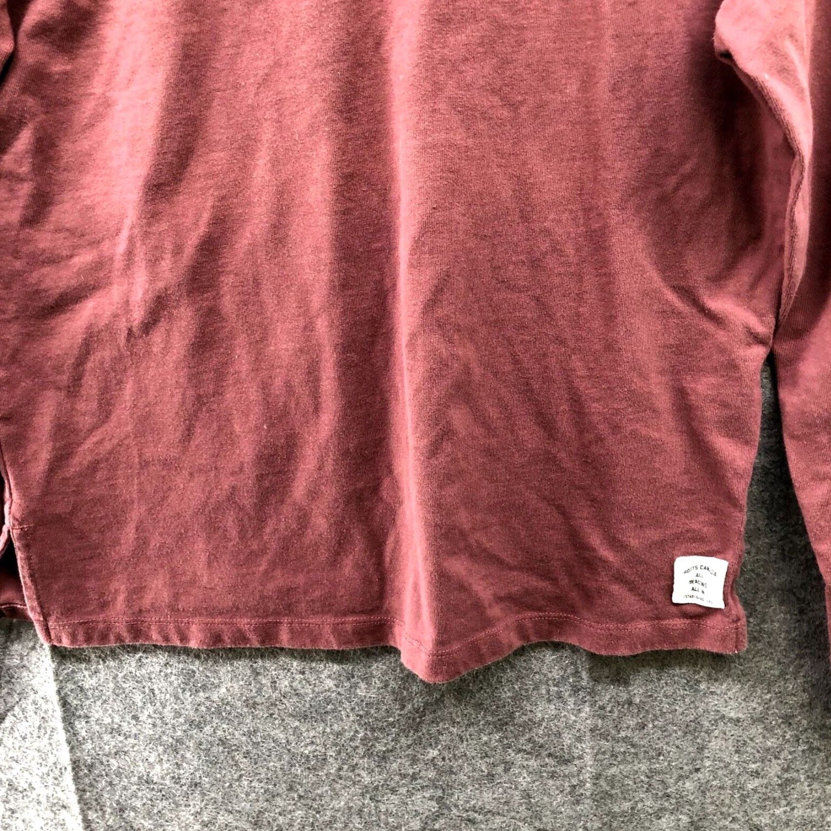 Roots VINTAGE Roots Canada Long Sleeve T-Shirt Womens XS Pink Crewneck Cotton Casual Size XS / US 0-2 / IT 36-38 - 4 Thumbnail