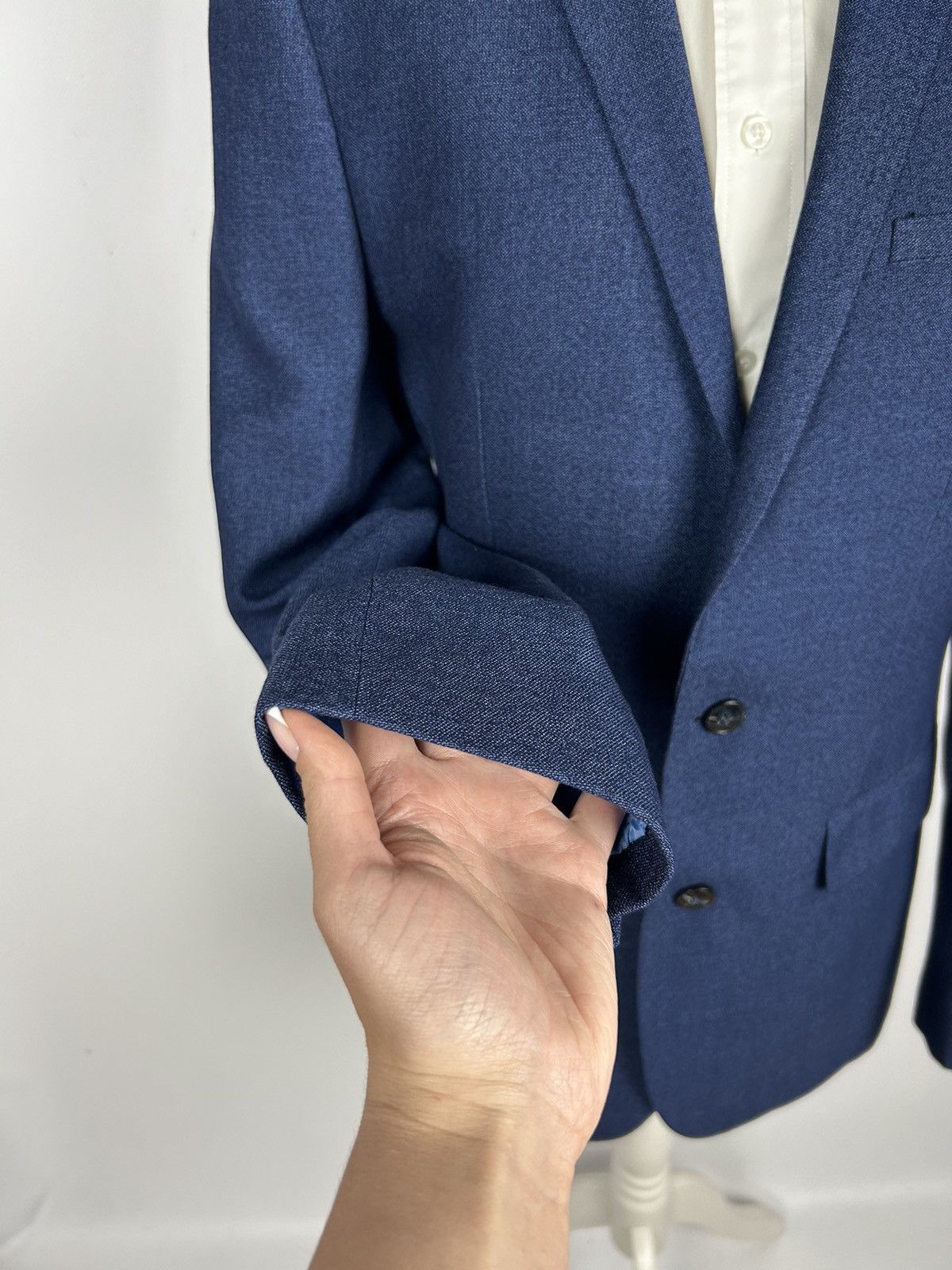 Designer Designer Fellini Tailored Slaters Suit Set Blazer + Trousers Size 40L - 4 Thumbnail